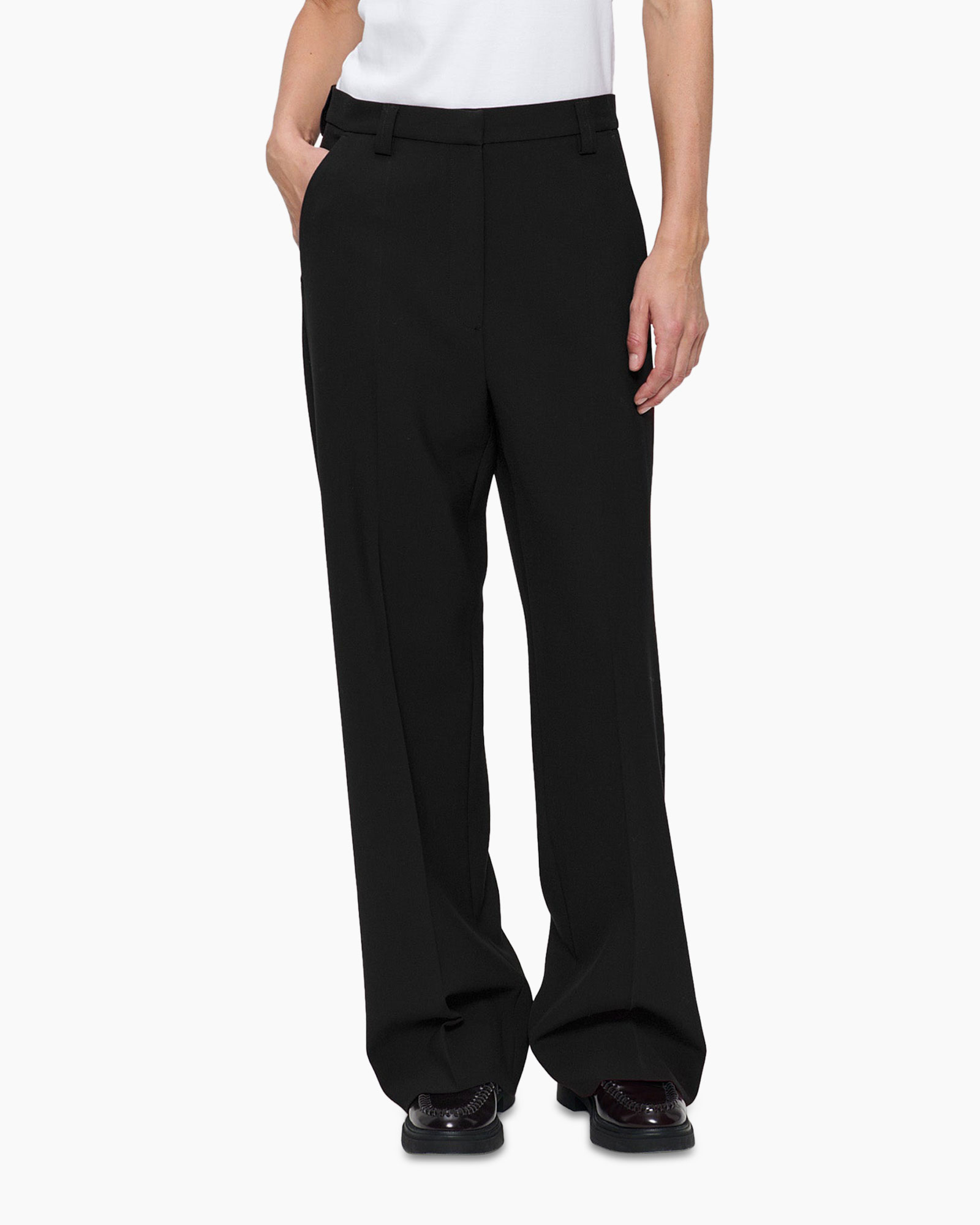 Pantalon Compact Stretch Kay Zwart