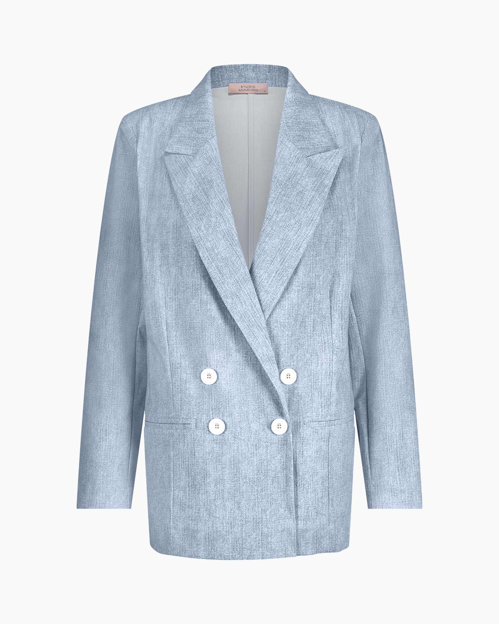 Blazer Blossom Bnd Denim Blauw
