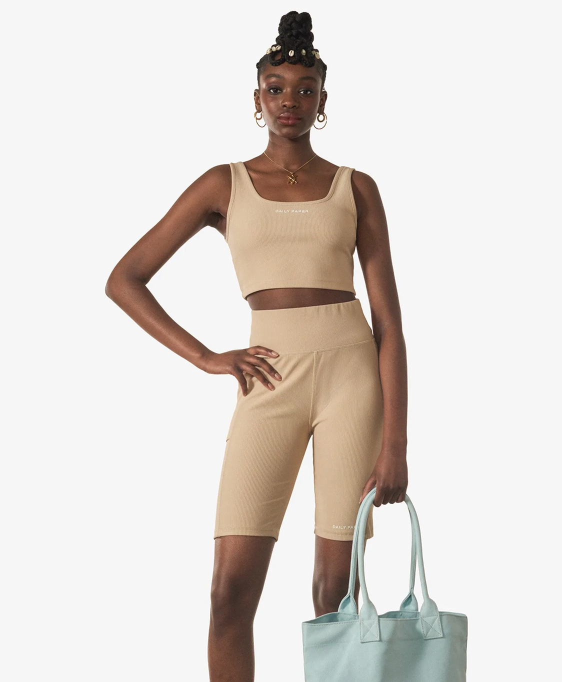 Daily Paper Korte Broek Revin Beige