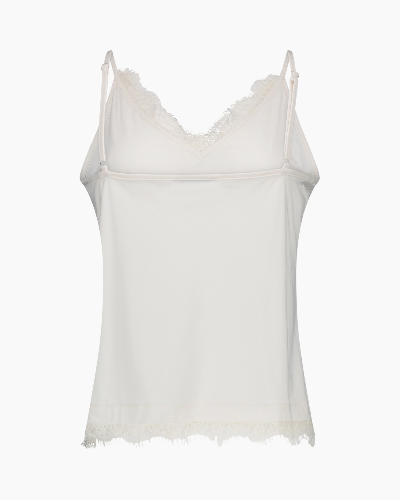 camisole, satin, lace, spaghetti straps, white