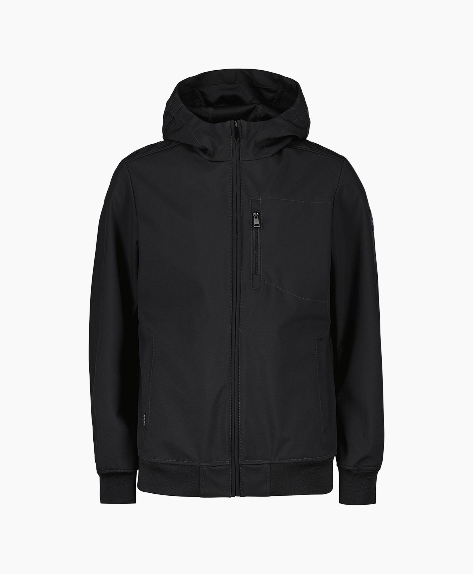Softshell Jas Hooded Zwart