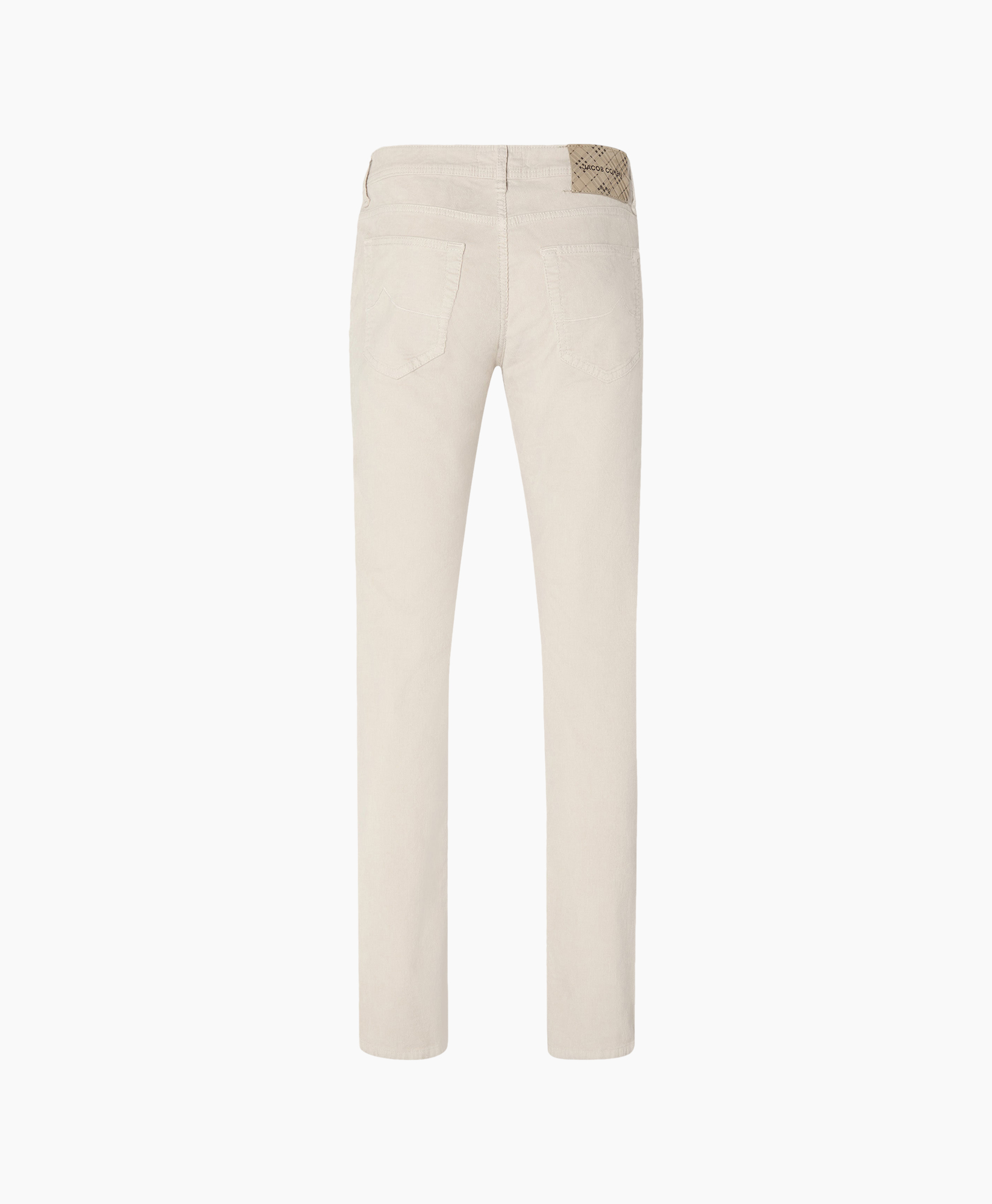 broek, khaki, beige, recht model, achterzakken