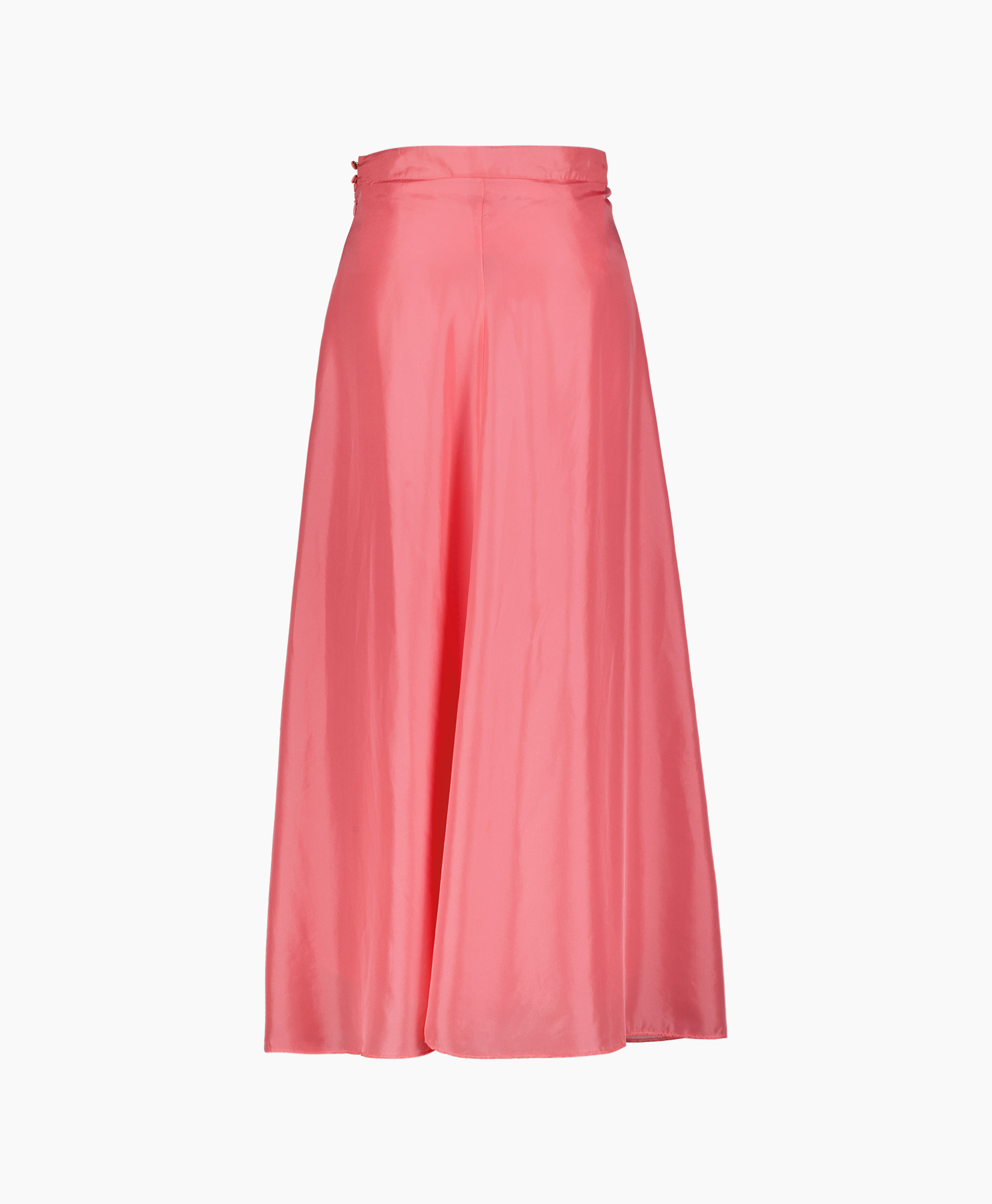 Midi Rok Habotai Silk Roze