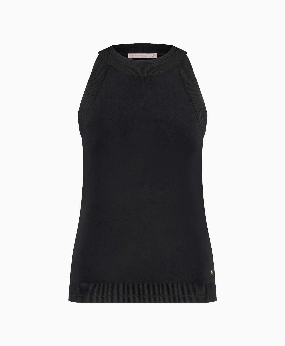 Studio Anneloes Pullover Feline Halter Top Zwart