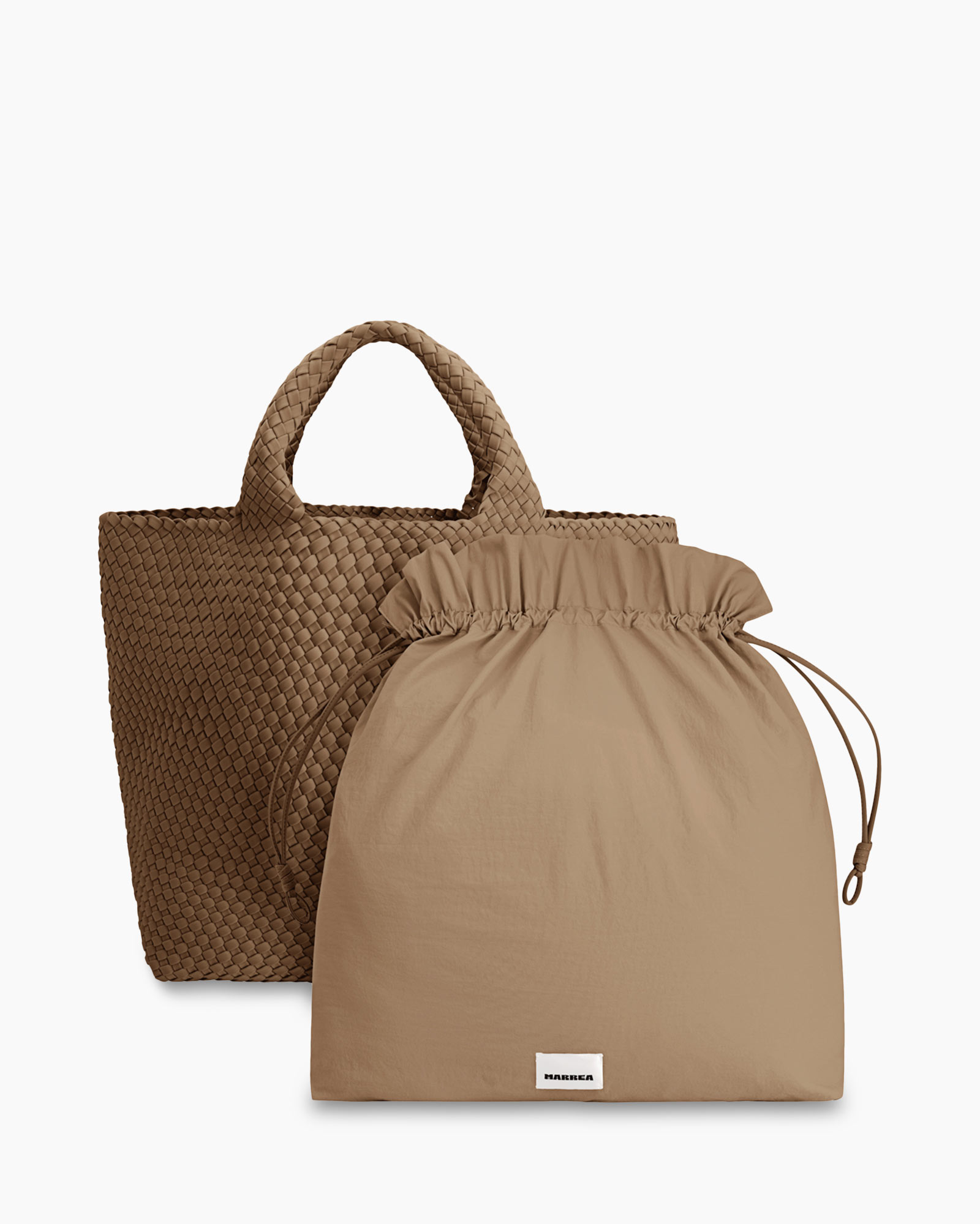 Schouder/hand Tas Extra Large midden bruin