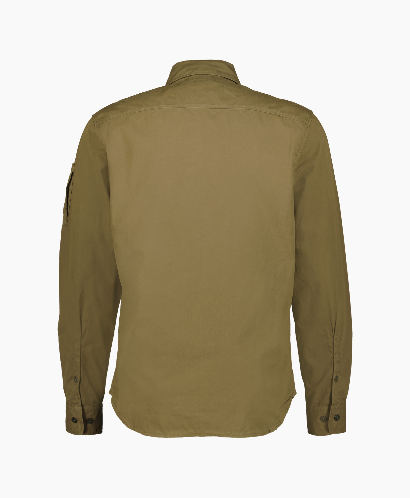 Cp Company Overshirt Gabardine Zipped Bruin