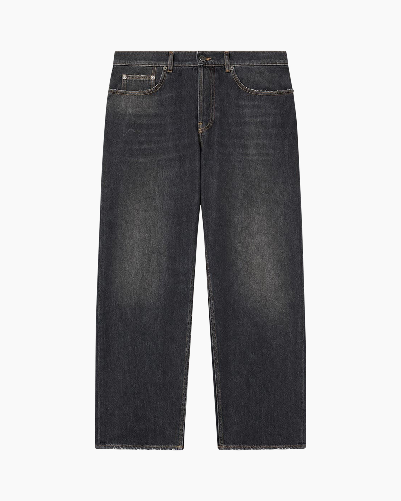 spijkerbroek, denim, blauw, recht model, zakken