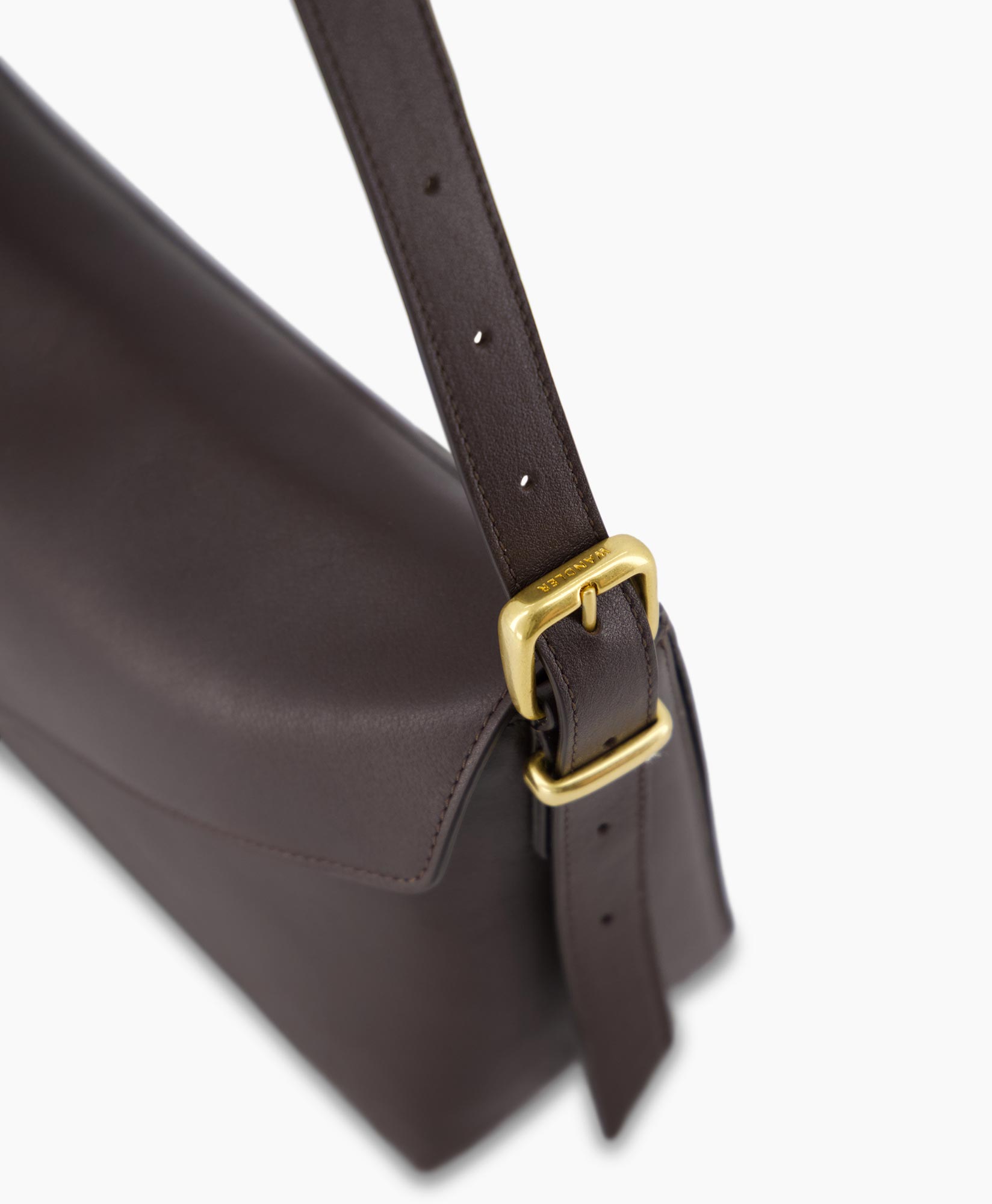Schouder / Hand Tas Oscar Baguette Donker Bruin