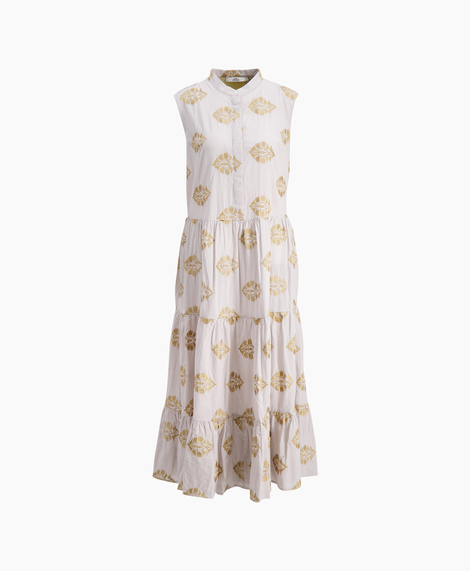 0039 Italy Maxi Jurk Mila Long Grijs