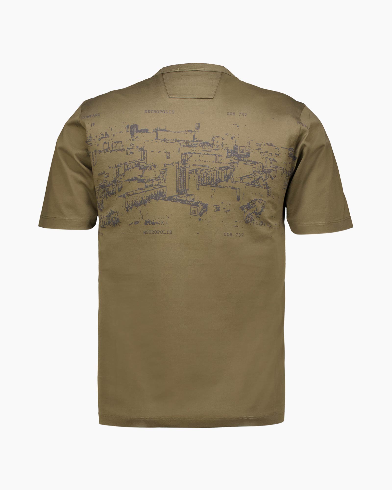 T-shirt Korte Mouw Metropolis Tee Donker Groen