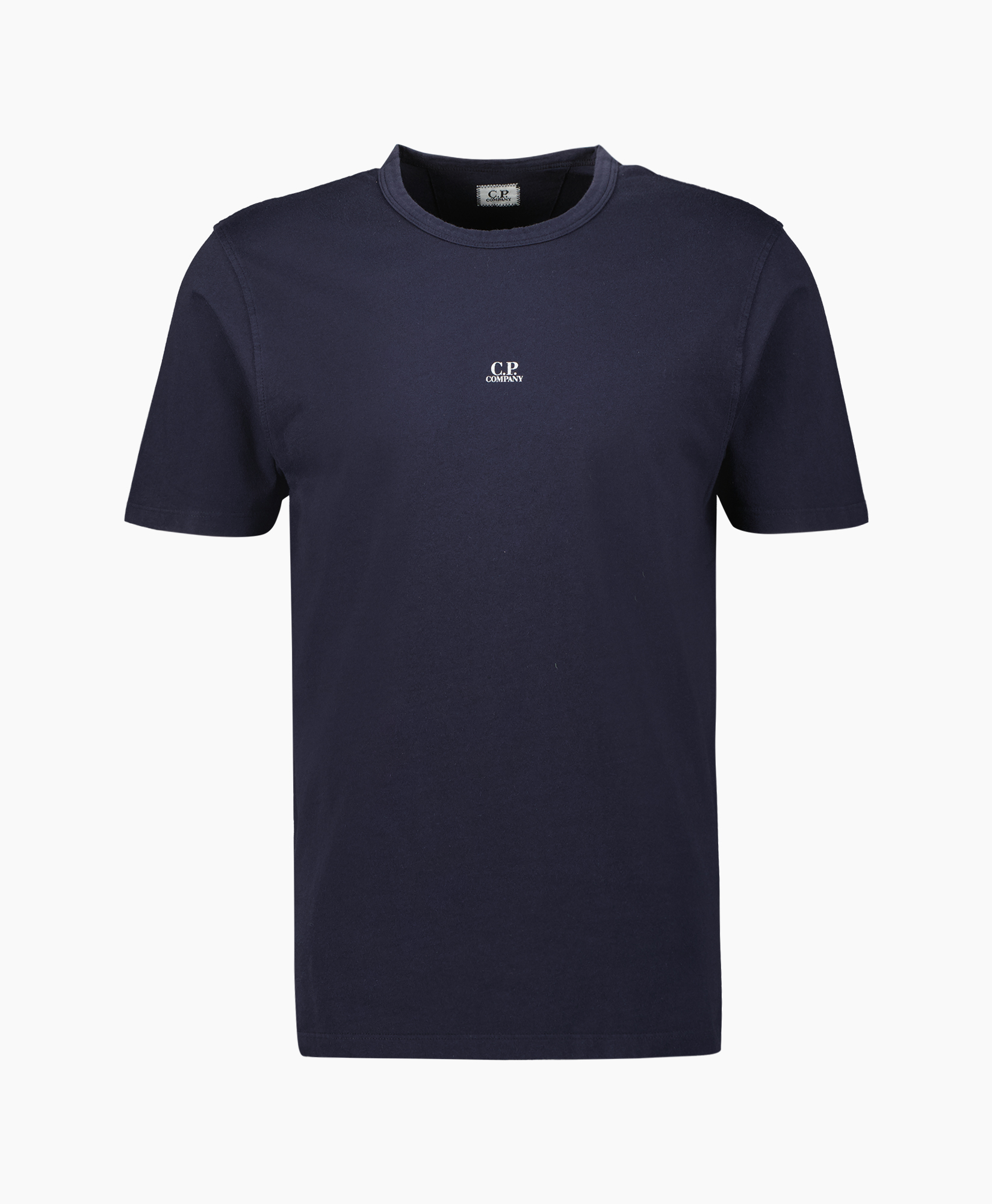 Cp Company T-shirt 24/1 Jersey Relaxed Garment Dye Donker Blauw