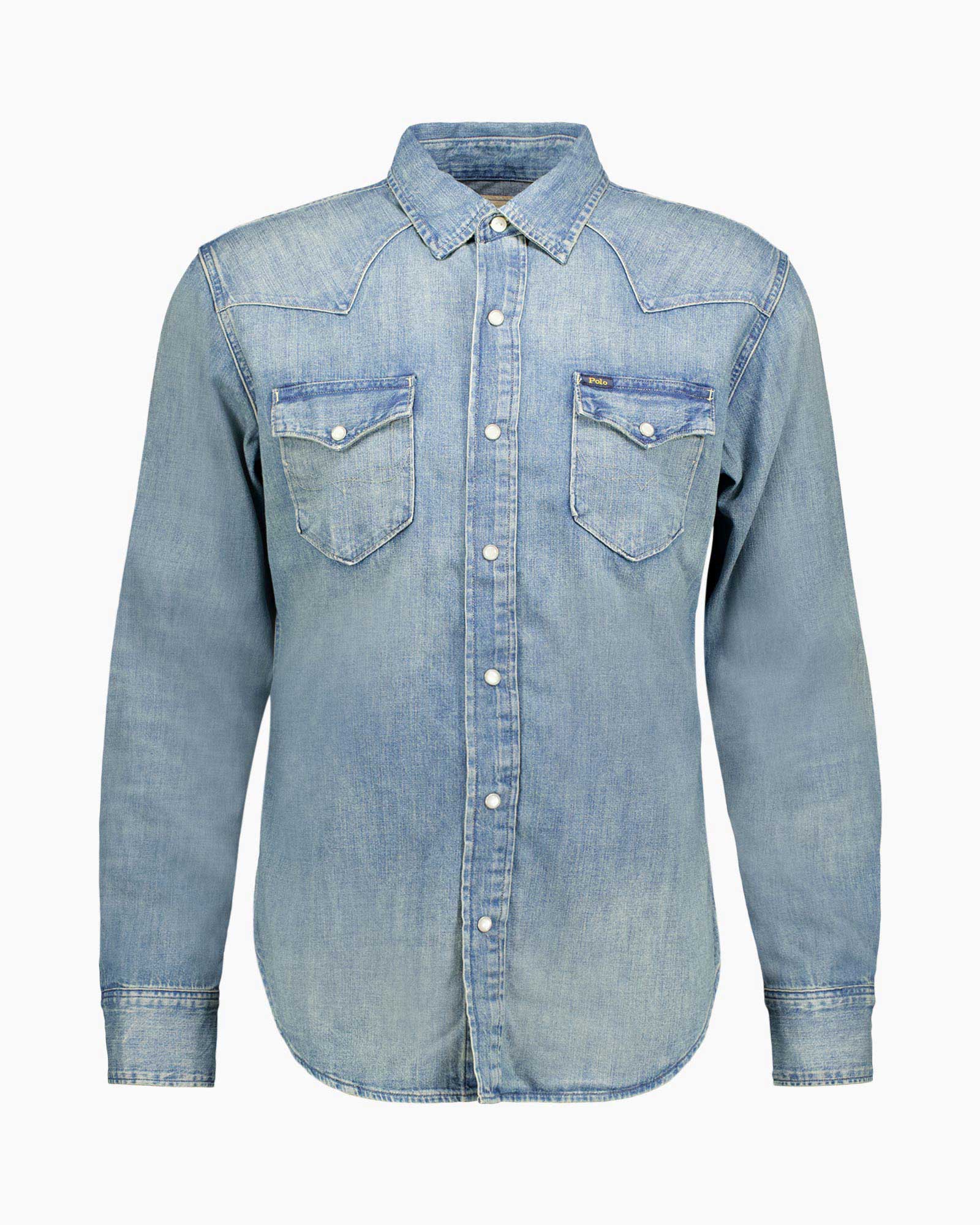 Ralph Lauren Overhemd Icon Long Sleeve Sport Licht Blauw