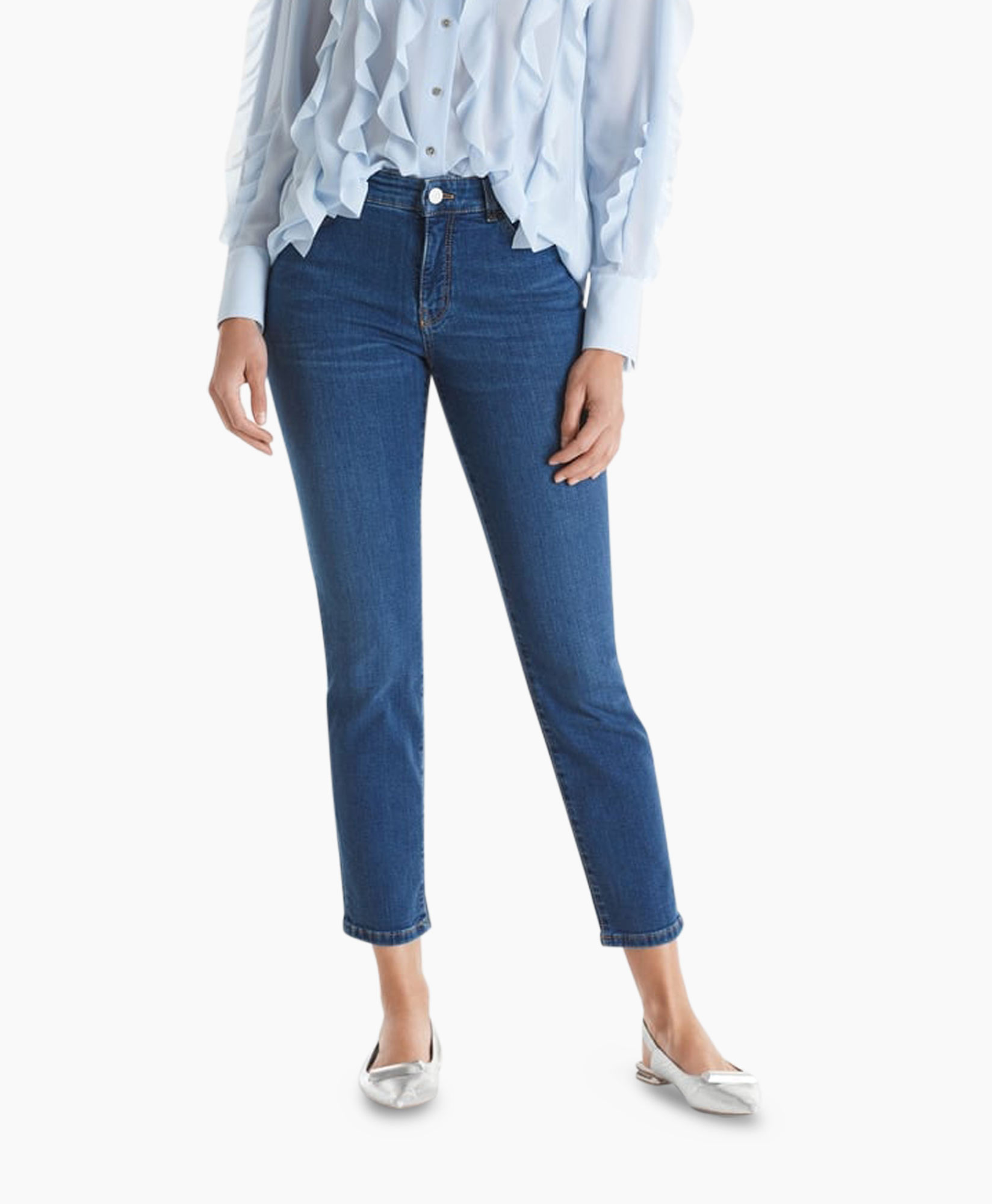 Jeans +p 82.01 D71 Donker Blauw