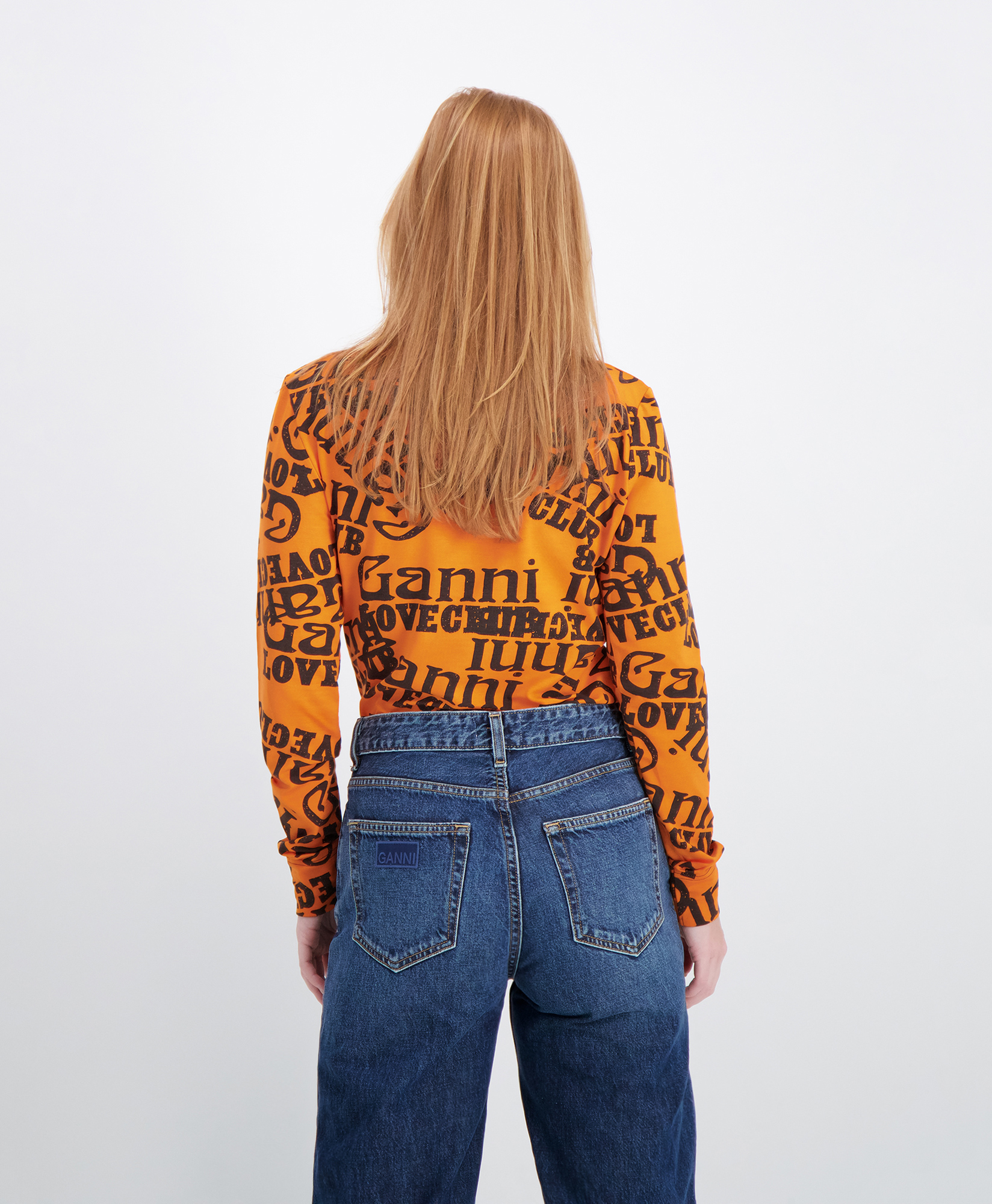 Ganni Top T3436 Oranje