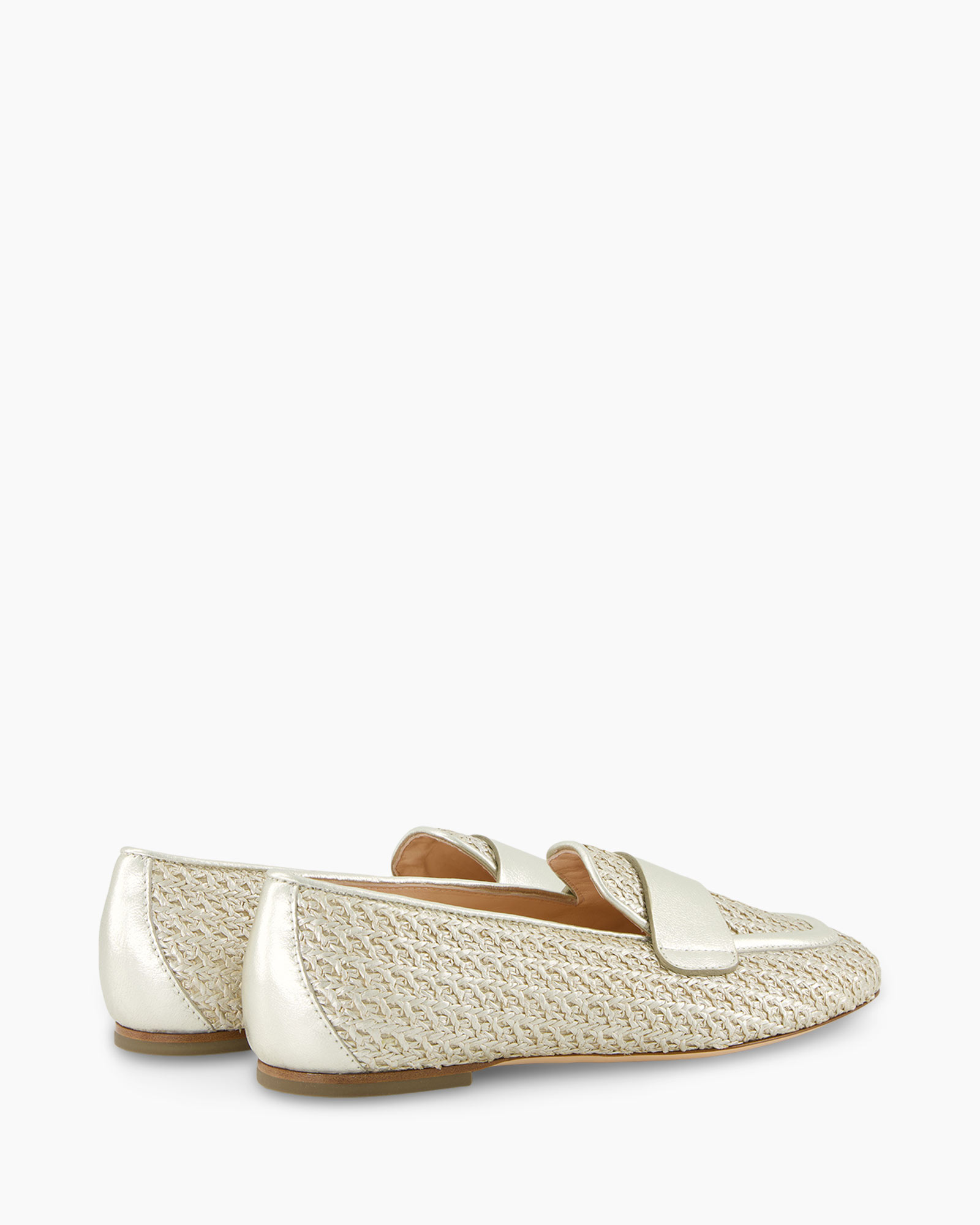 Loafer Sheryl Raffia Goud