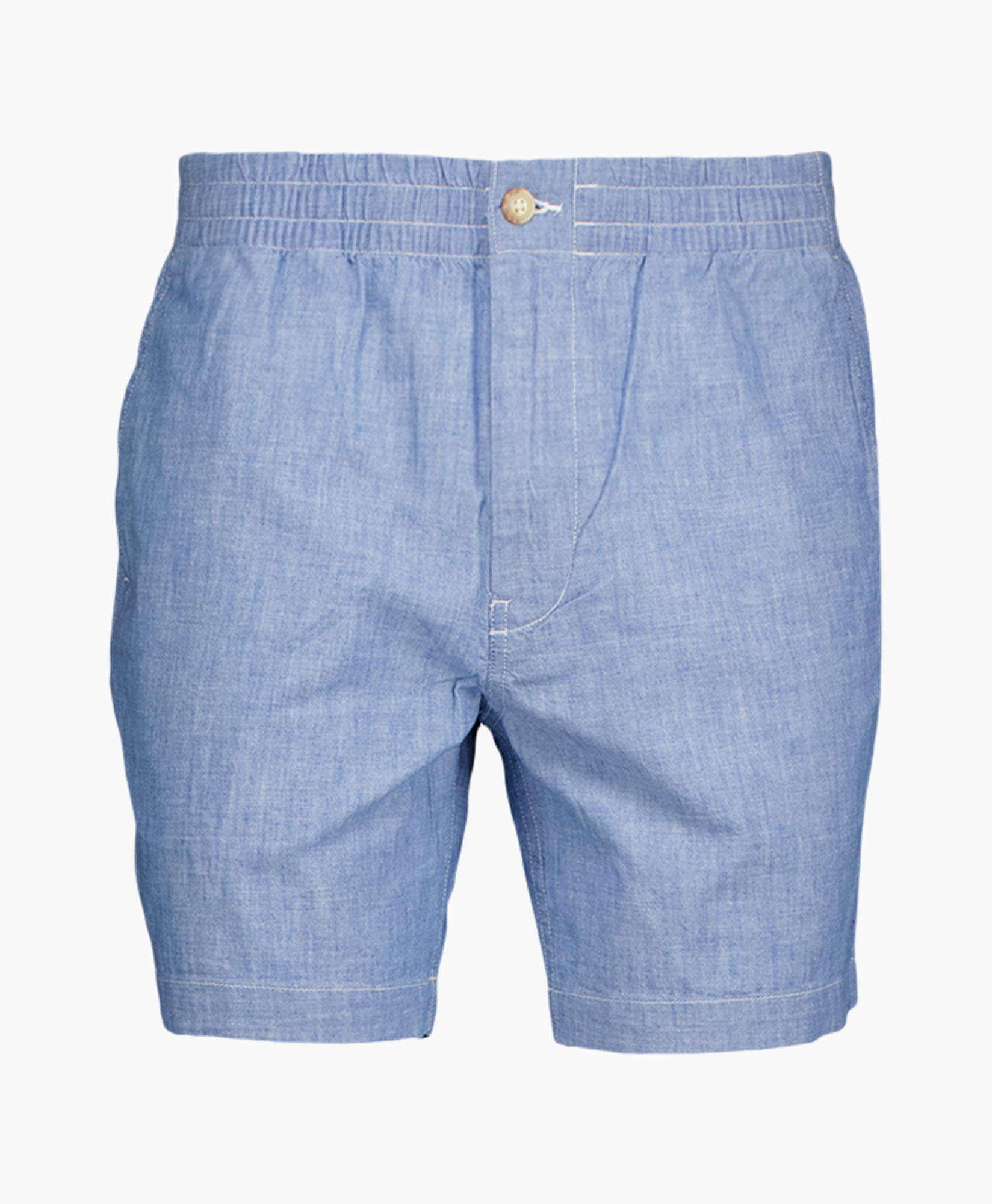 Korte Broek Stretch Twill Licht Blauw