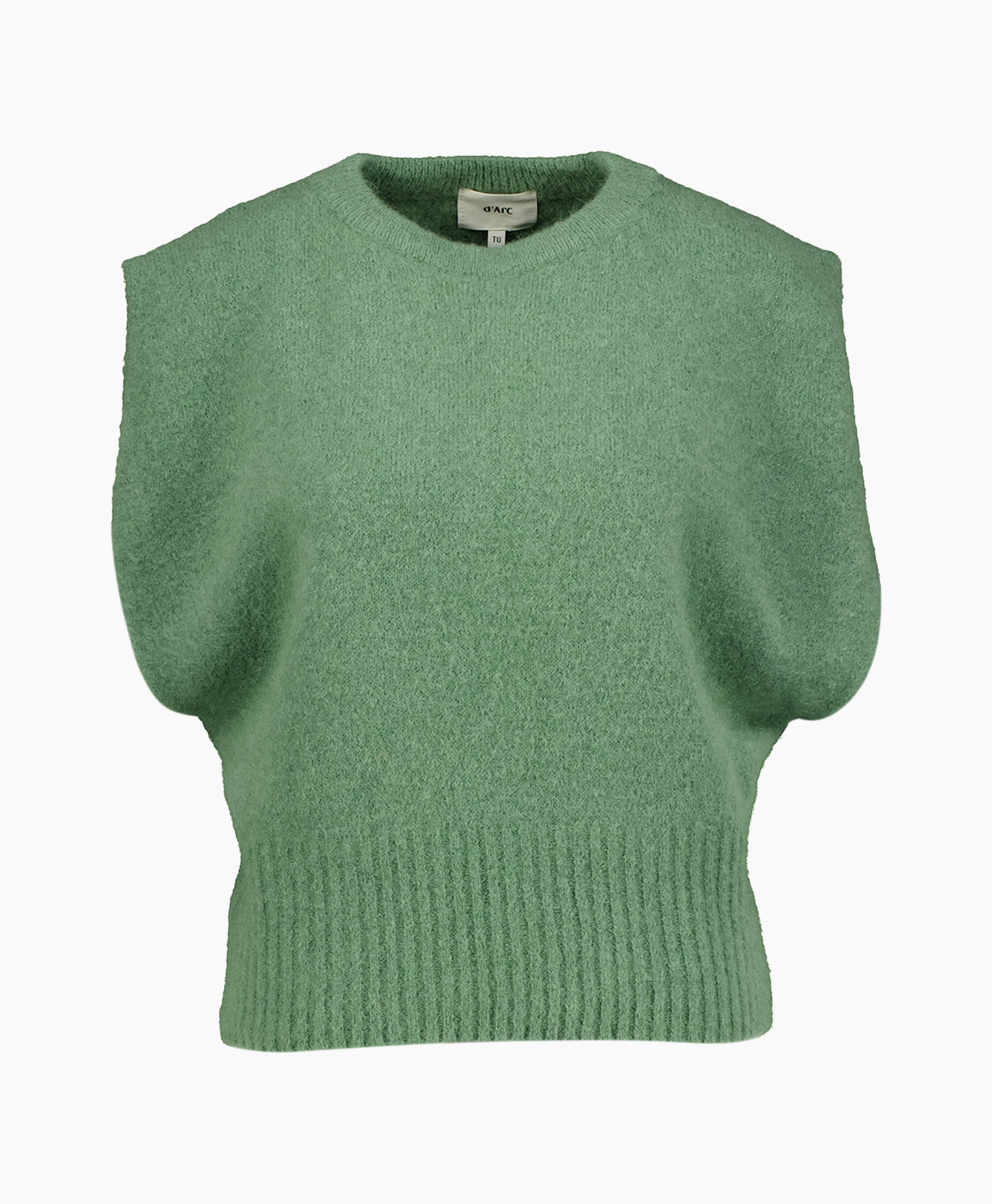 trui, pullover, groen, breiwerk, geribbelde zoom
