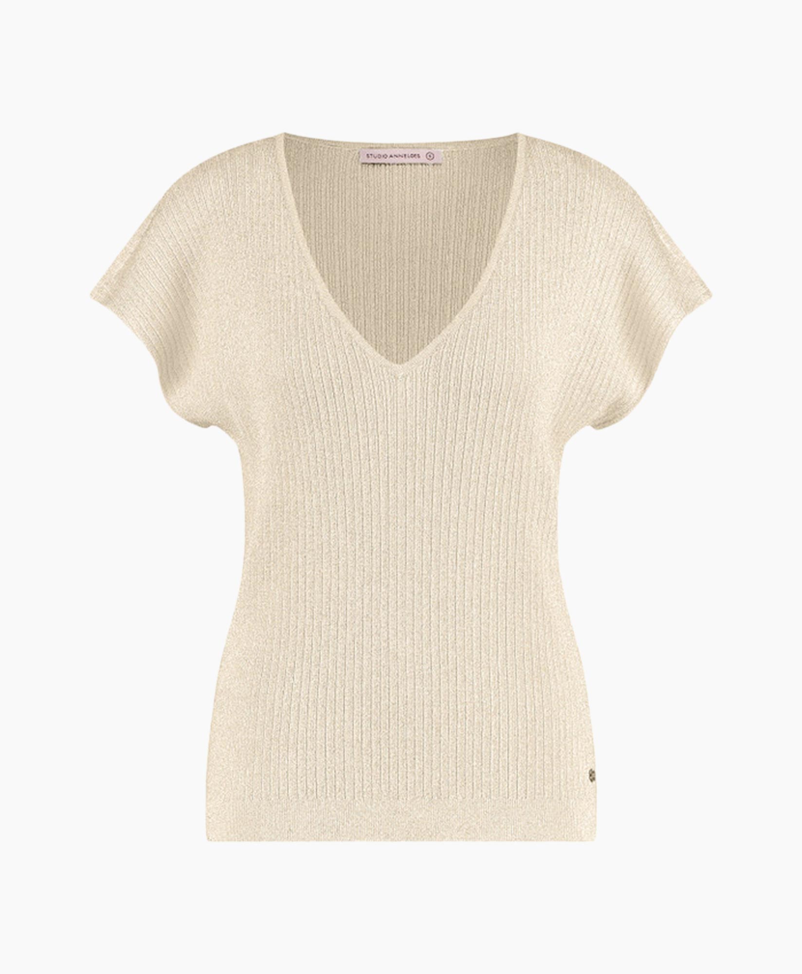 Studio Anneloes Pullover Tanya Lurex Pullover Ecru