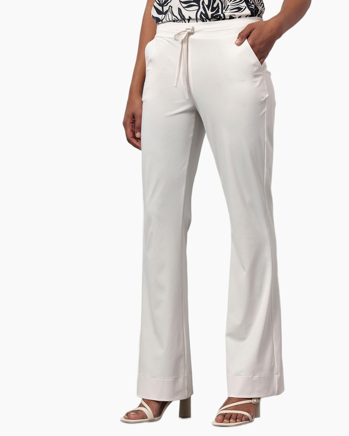 Broek Flair Bnd Drawstring Trousers Beige