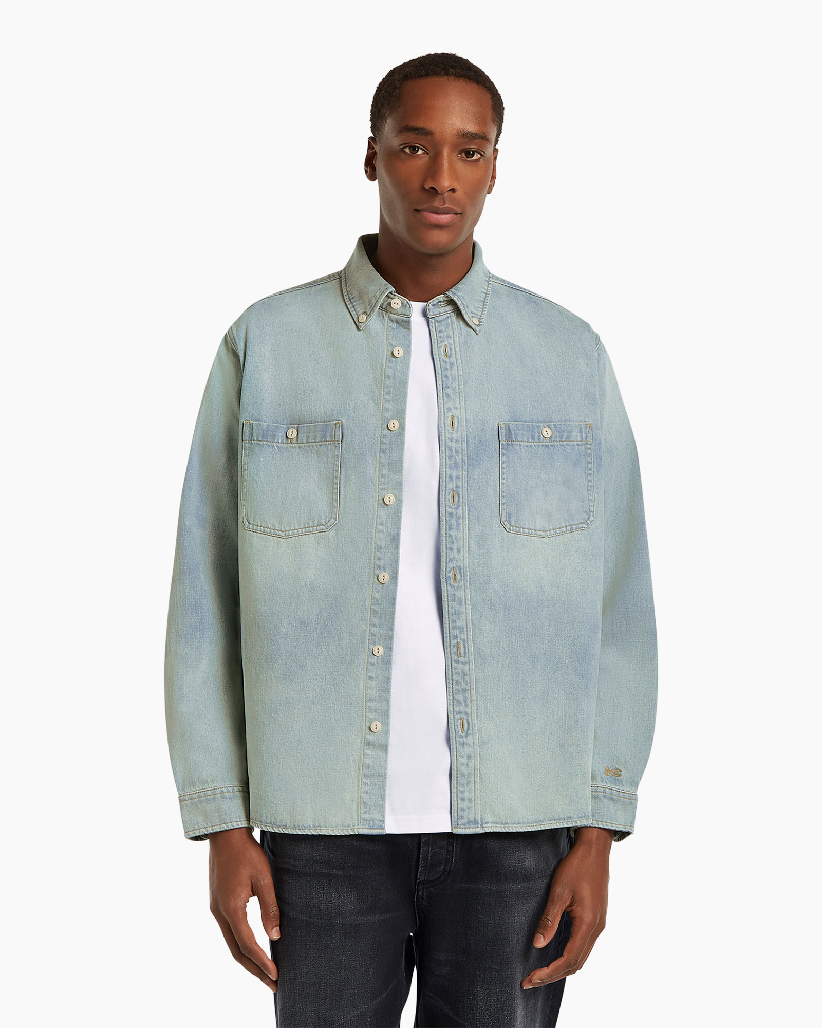Overhemd Ben Shirt Vrw Blauw