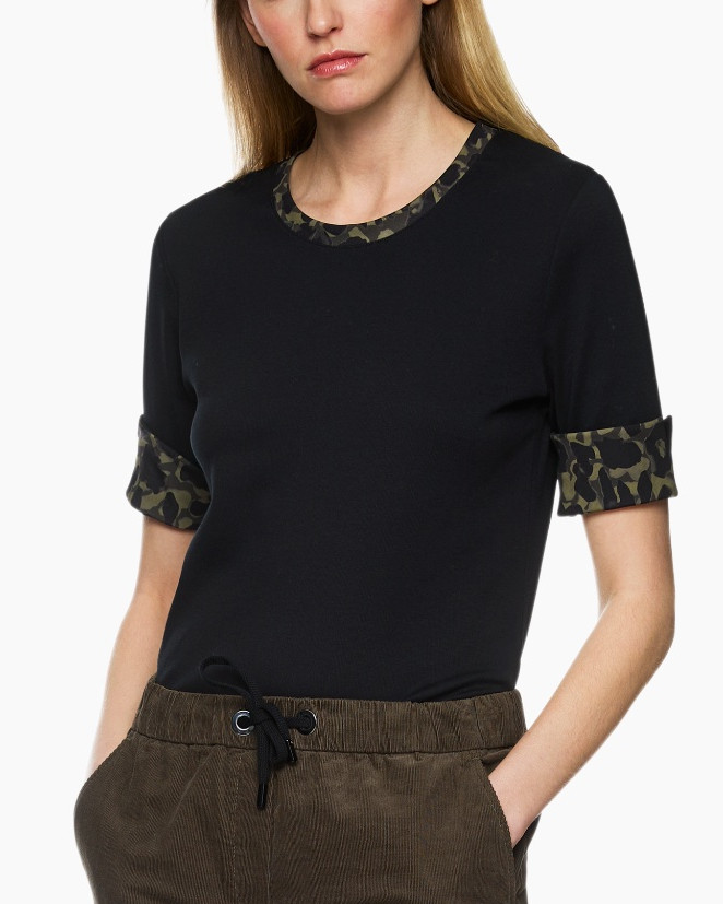 T-shirt Zs 48.18 J55 Zwart