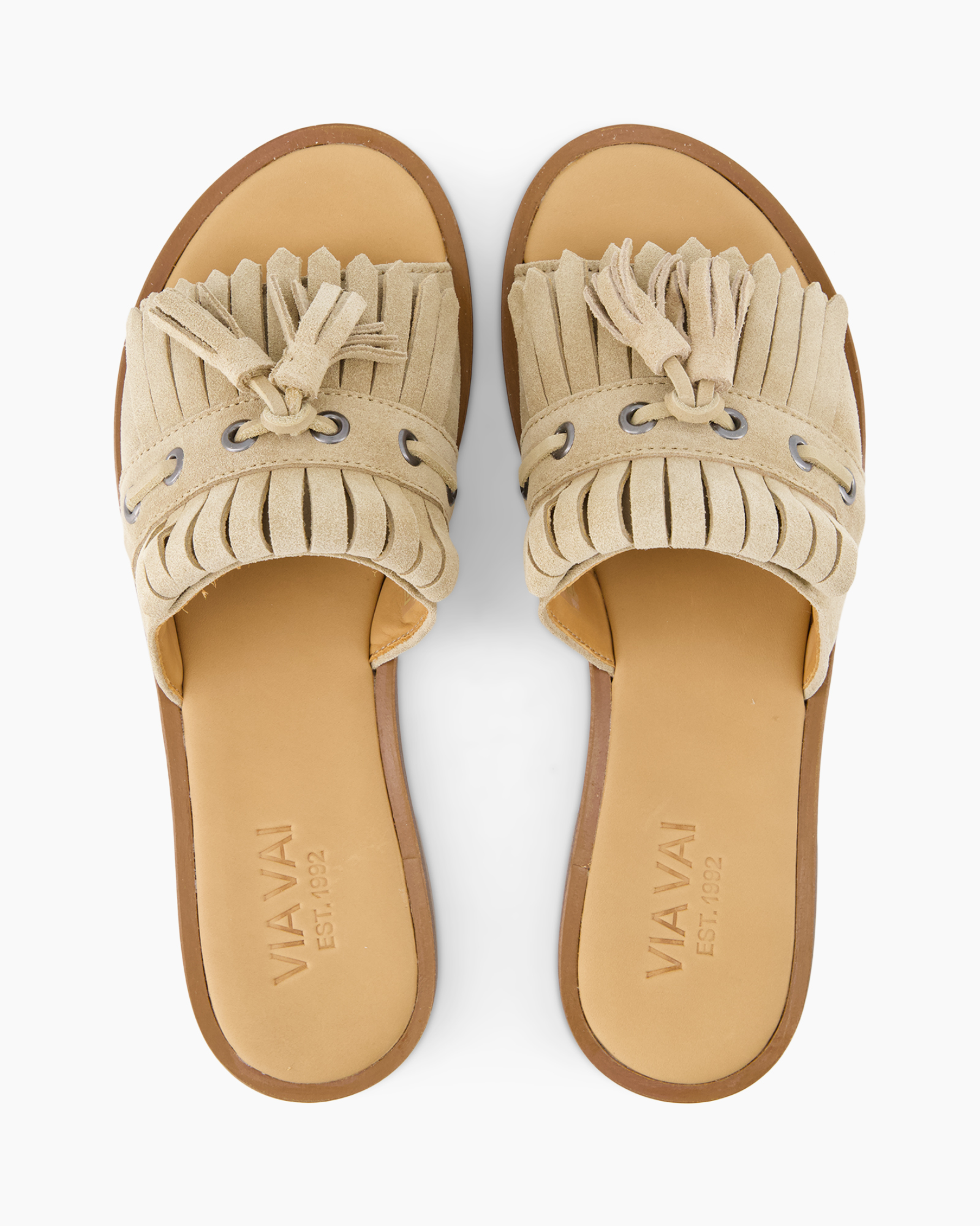 sandalen, franje, mocassin, open-toe, slip-on
