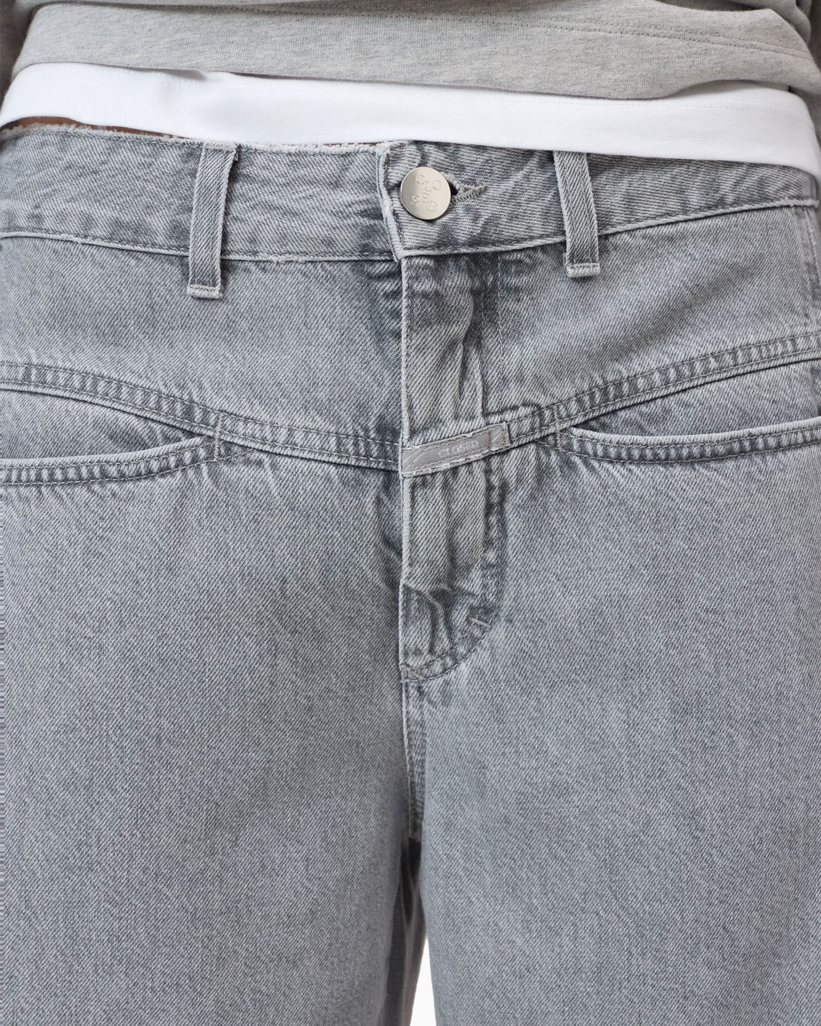 spijkerbroek, denim, broek, rits/knopen?, riemlussen