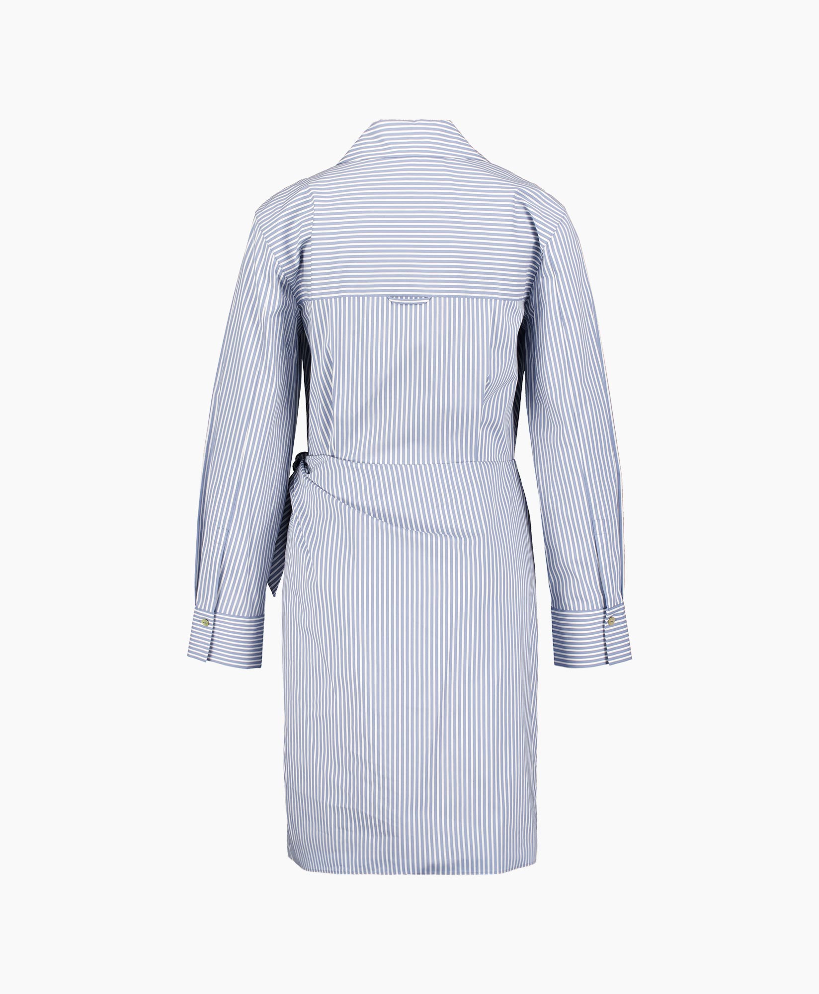 Jurk Furrow Stripe Wrap Blauw