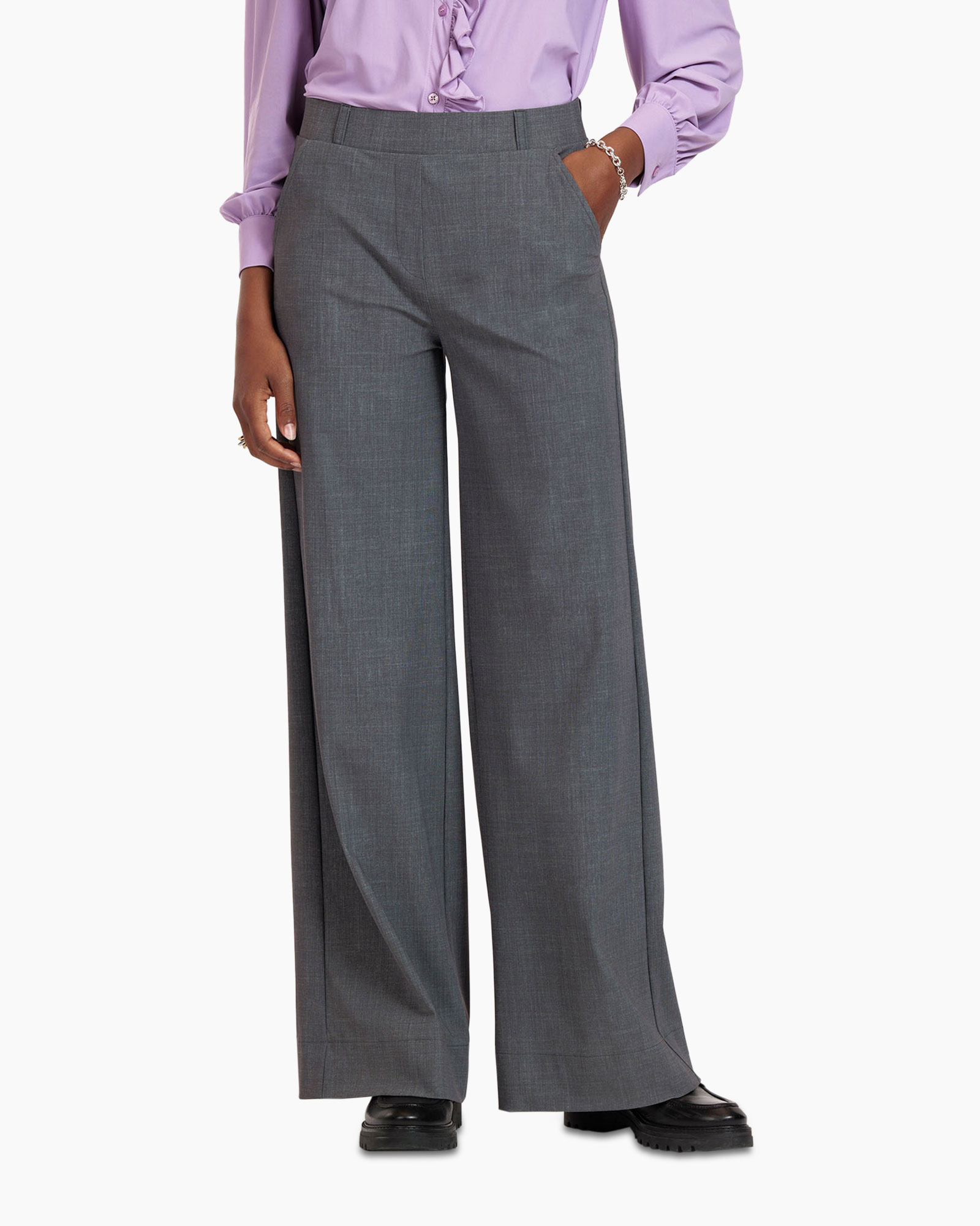 Broek Luz Grey Melee Trousers Grijs