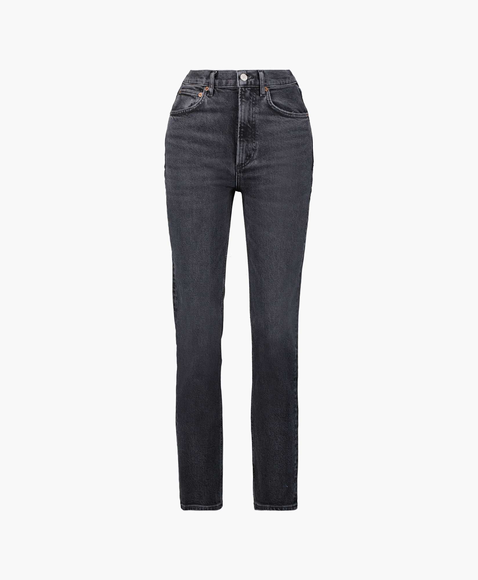 Jeans High Rise Stovepipe Grijs