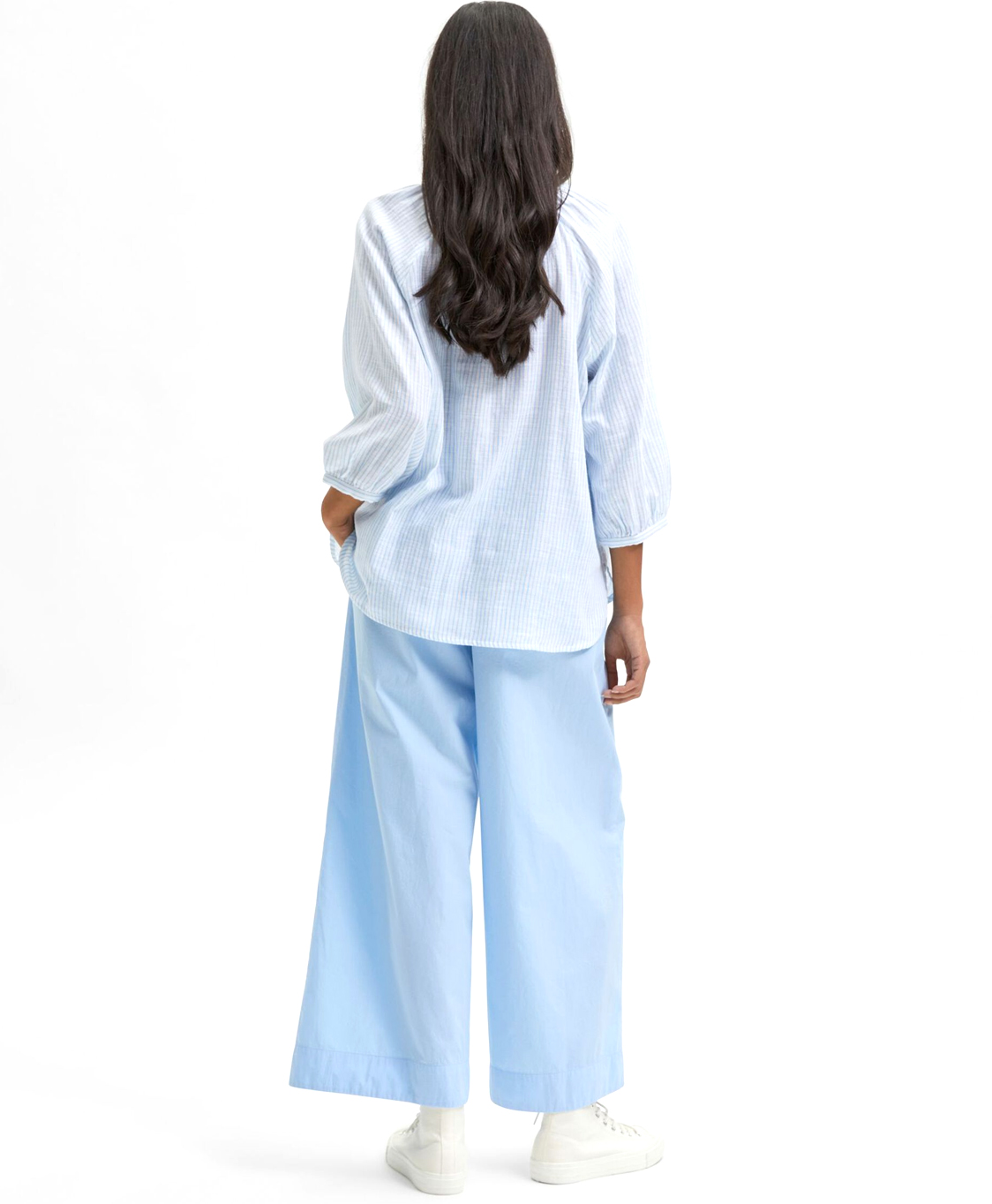 Selected Femme Blouse Alberta 3/4 Shirt W Blauw