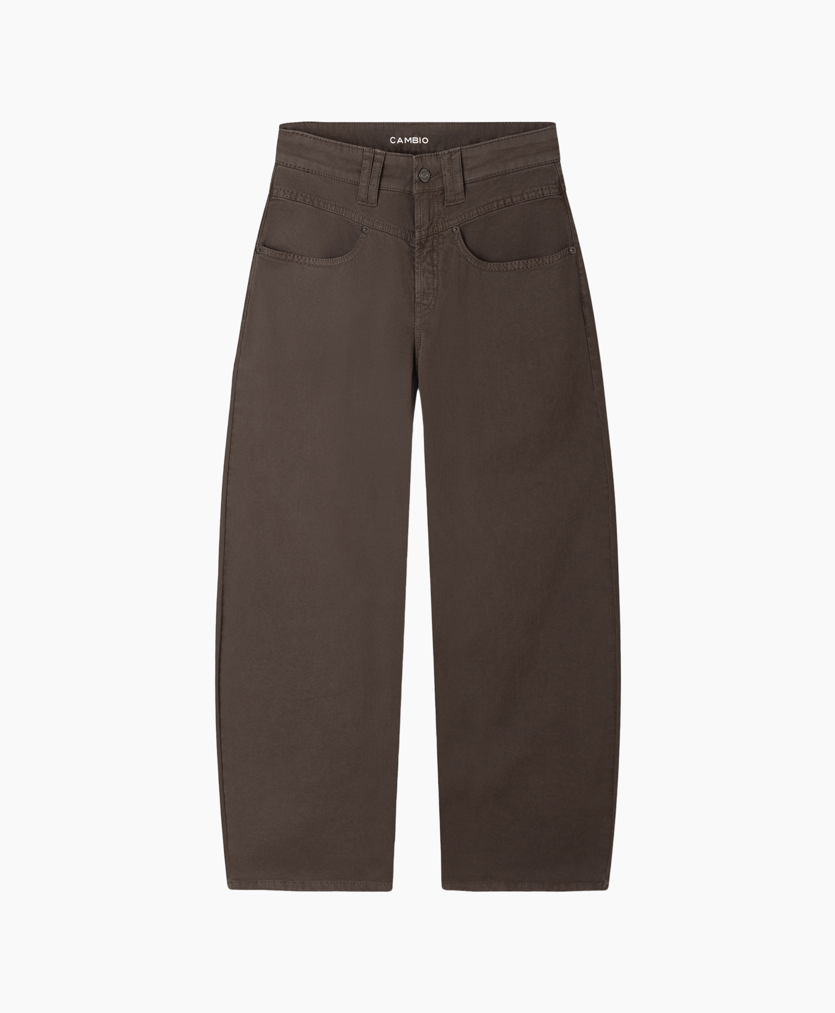 broek, broeken, bruin, losse pasvorm, jeans