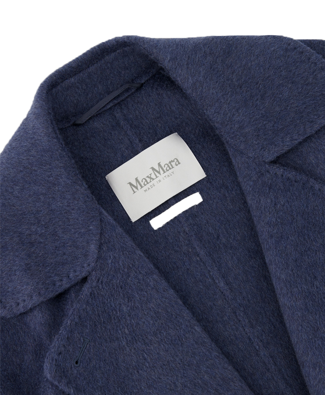 Jas Mantel 100%cashmere midden blauw