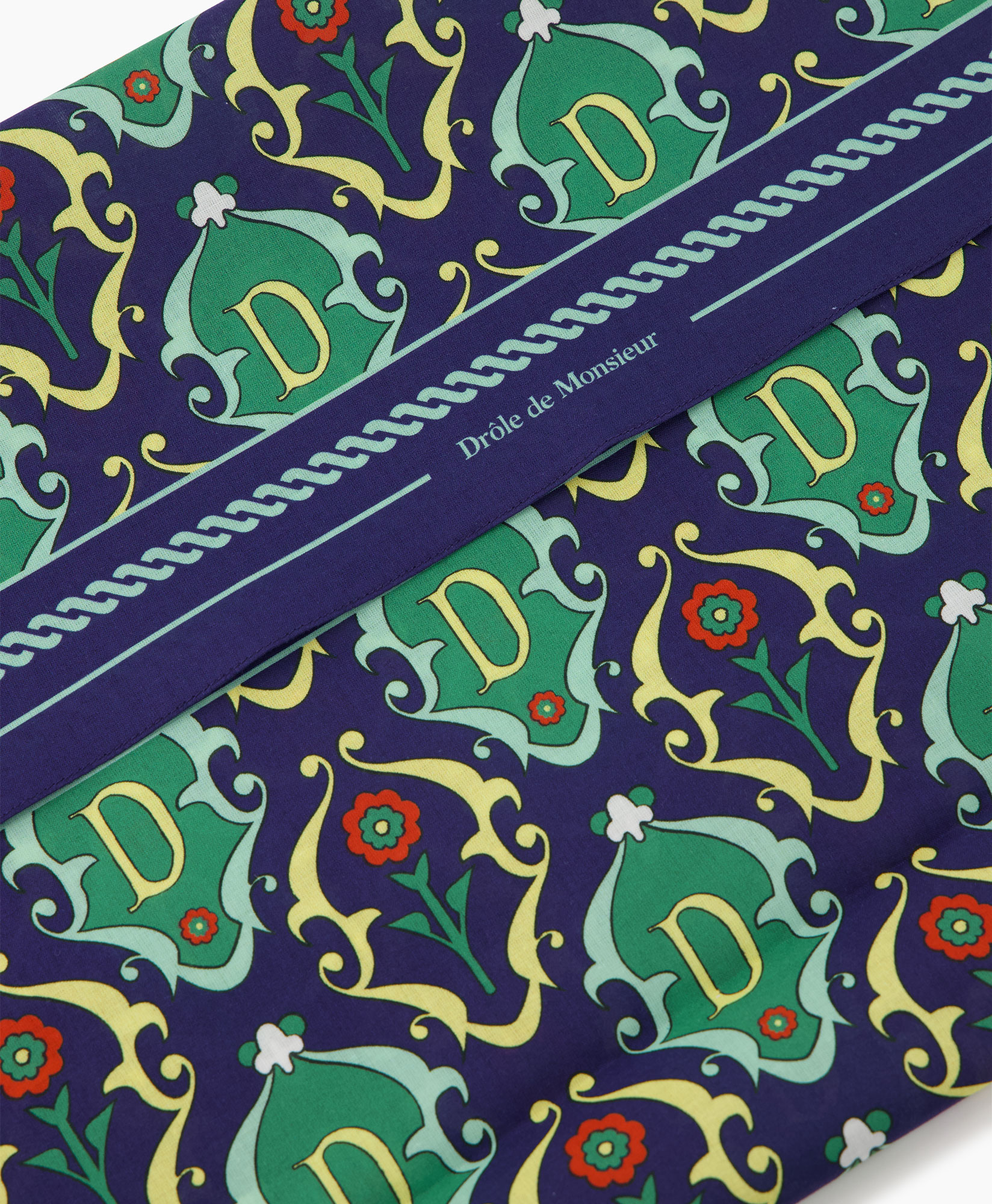Sjaal La Foulard Ornements Donker Blauw