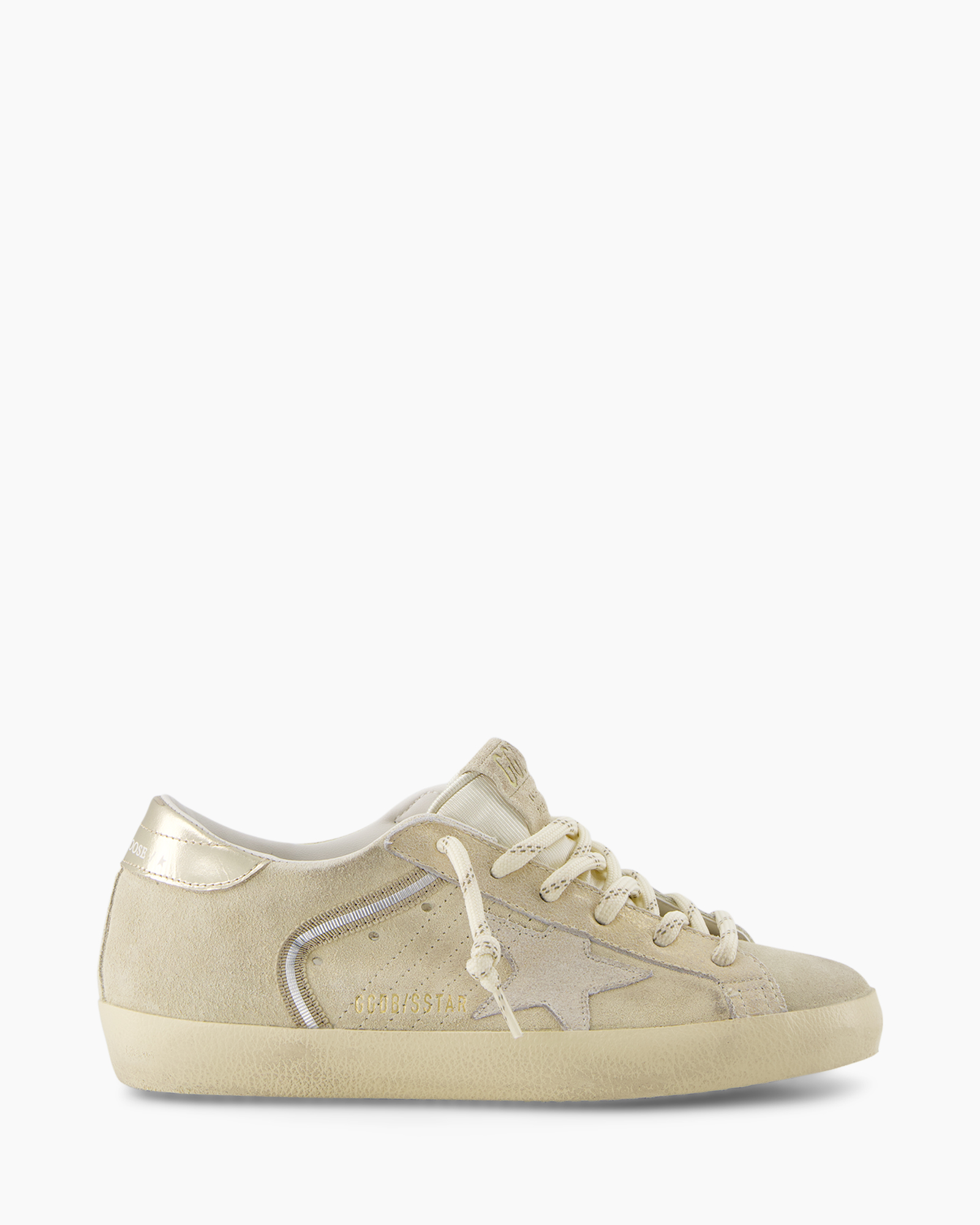 beige, suede, sneakers, laag-selten, ster detailing