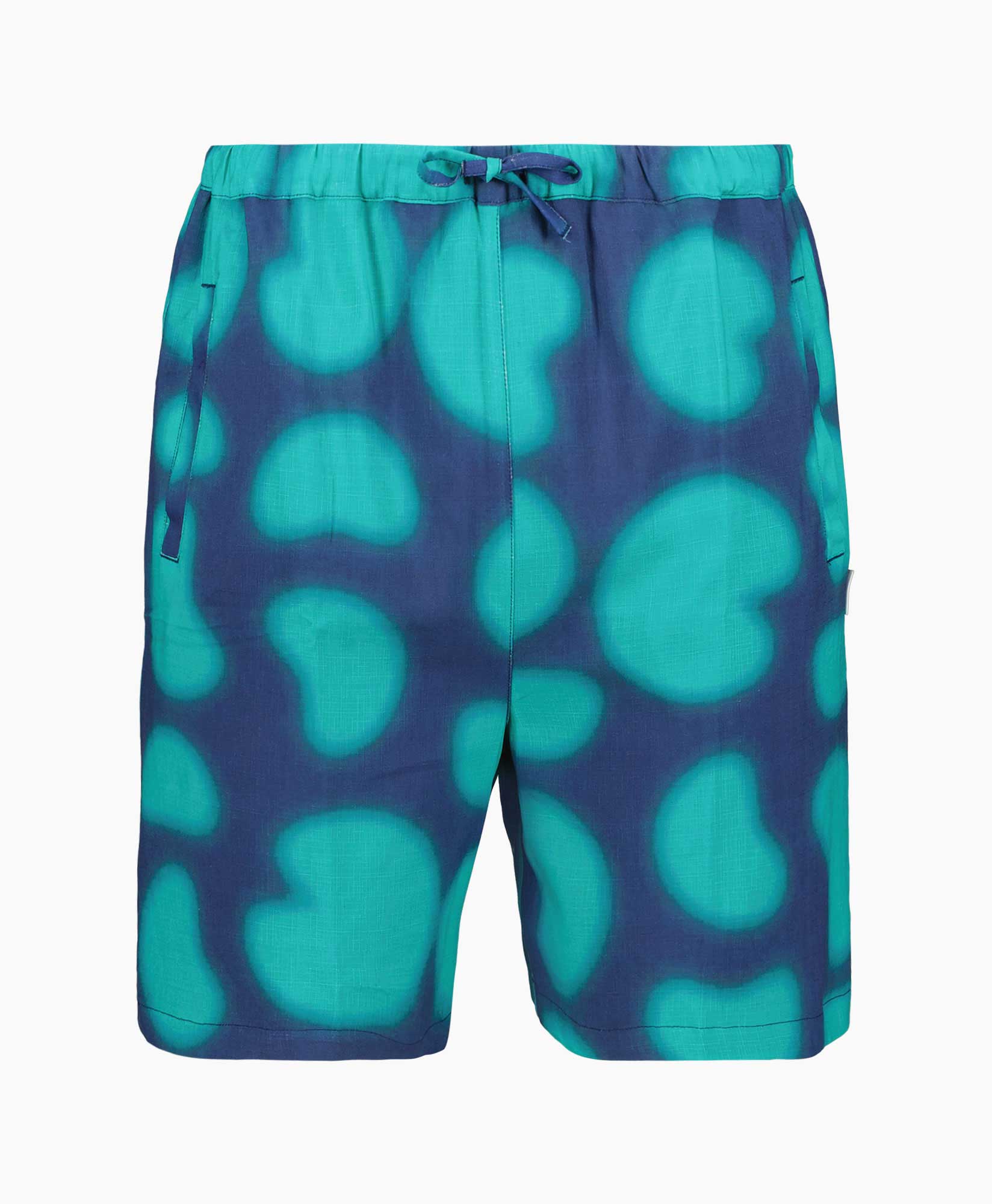Arte Antwerp Korte Broek Digital Print Bowling Donker Blauw