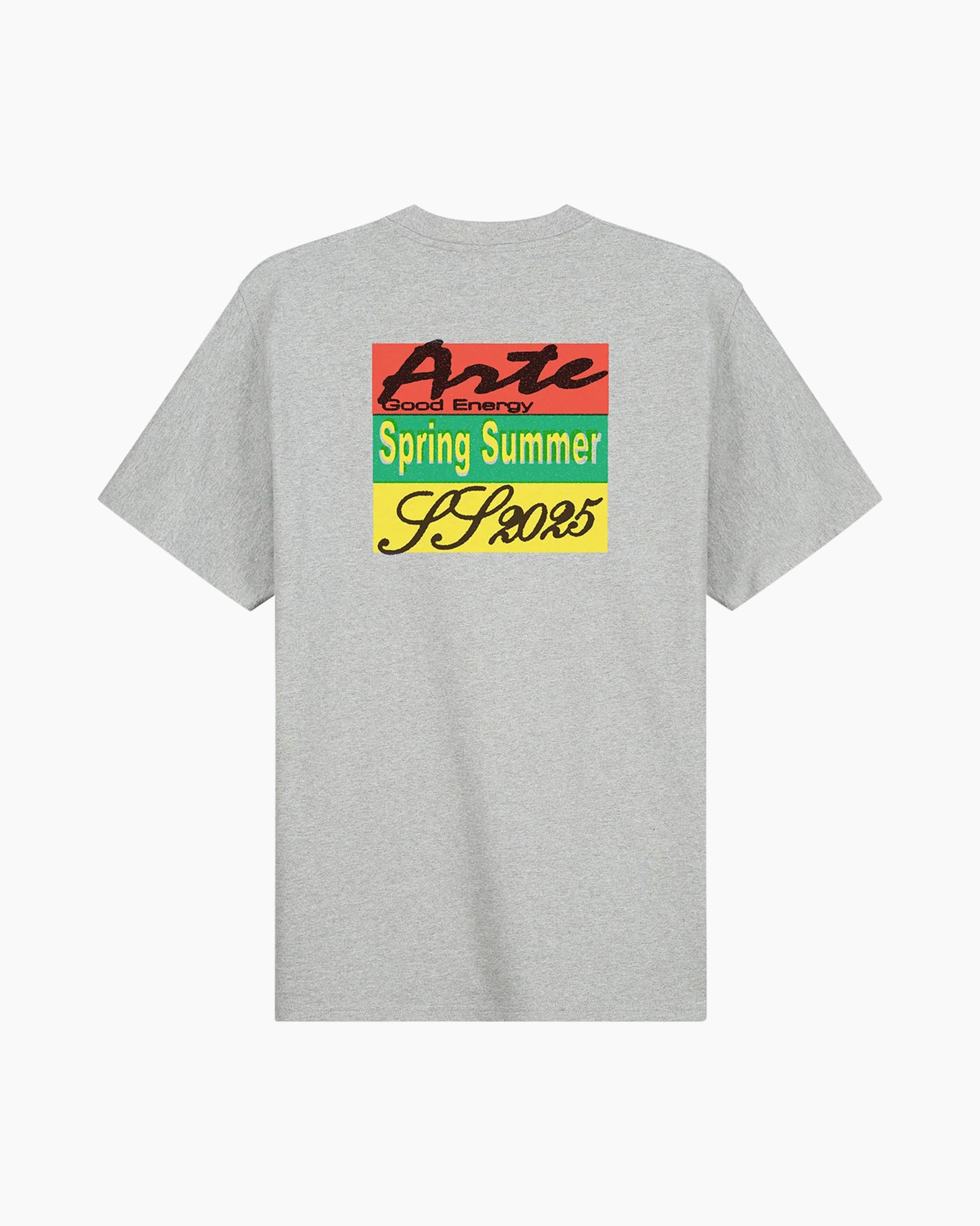 T-shirt Korte Mouw 3 Colours Print Tee Grijs