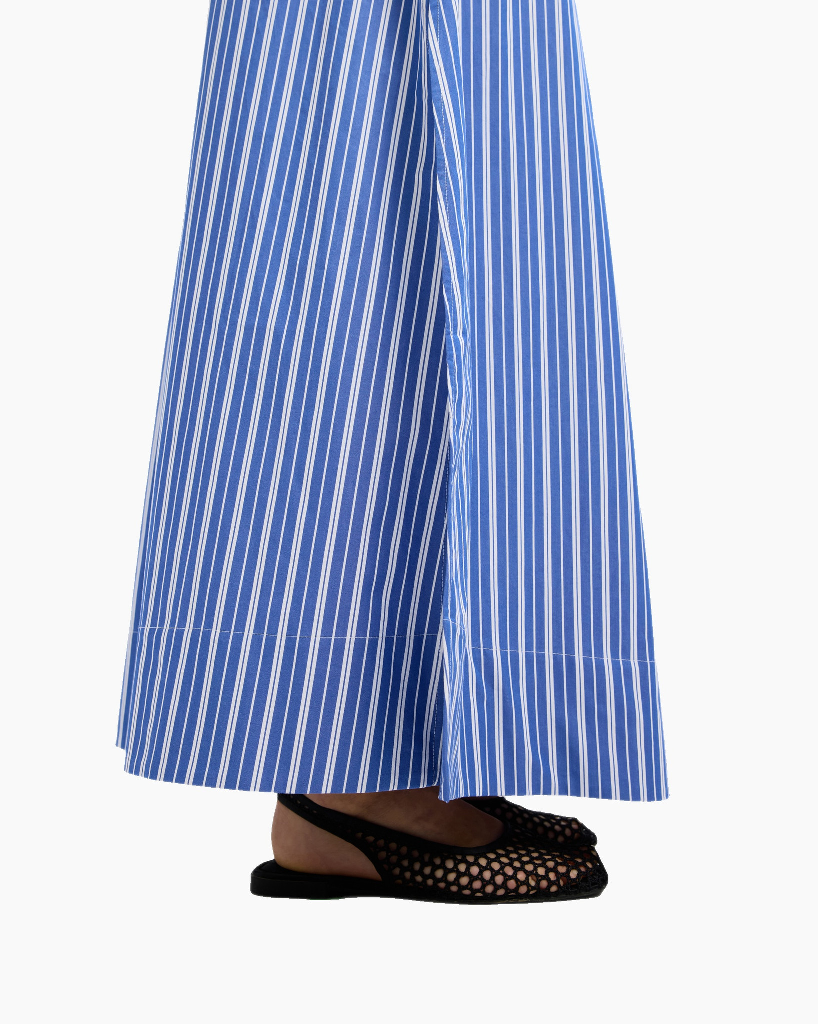 Rok Fia Hw Striped Ankle Slit Skirt Blauw
