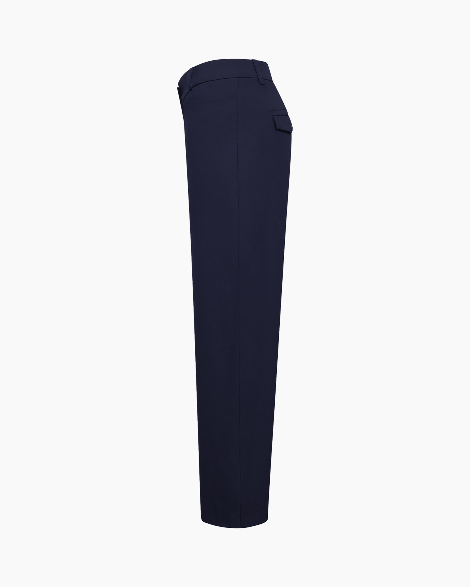 broek, broek, donkerblauw, slimfit, zak