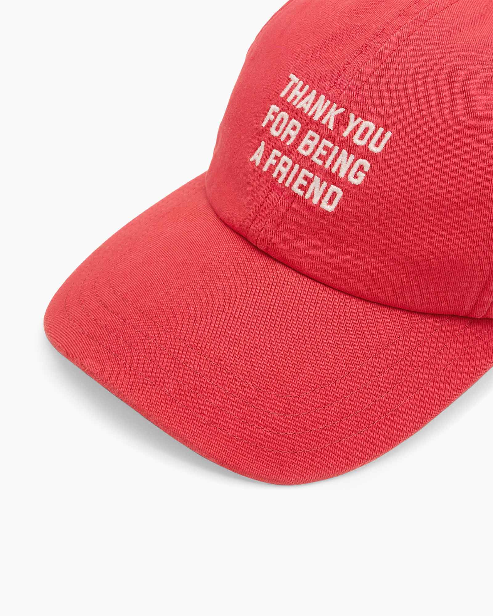 petanکه???, red cap, geborduurd tekst, verstelbare band, casual hoed