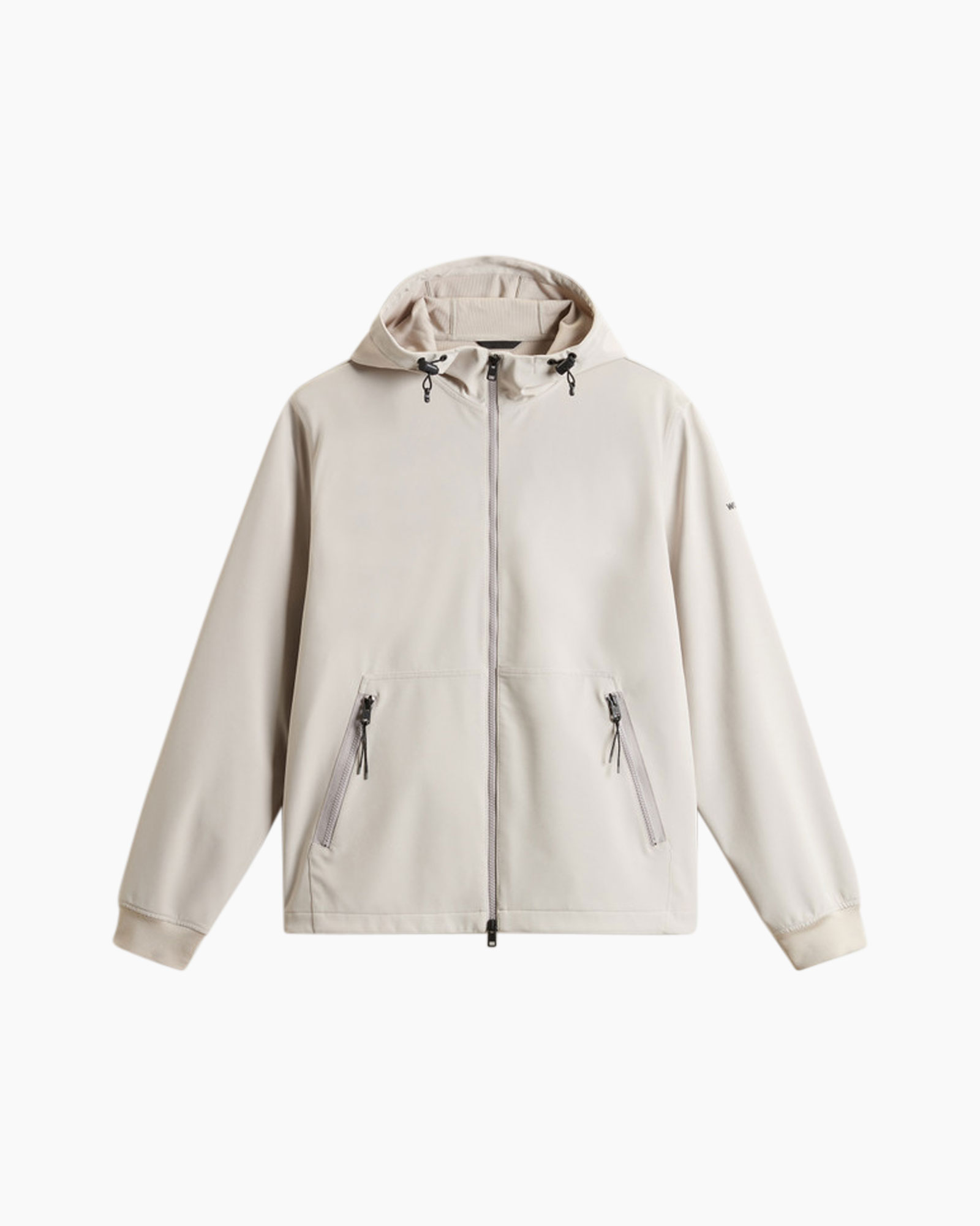 Softshell Jas Soft Shell Full Zip Hoodie Taupe