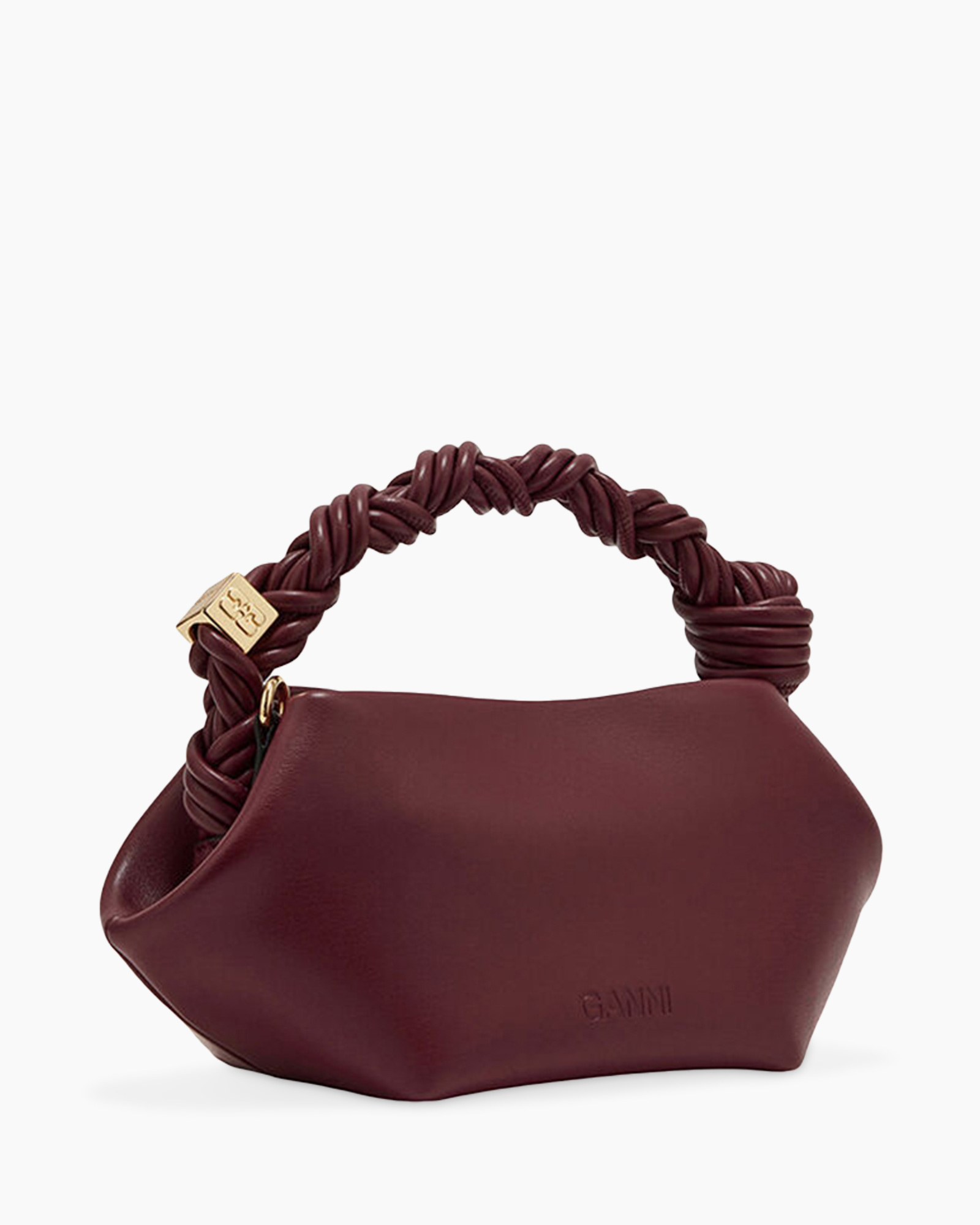 purse, handbag, crossbody, red, braided-handle
