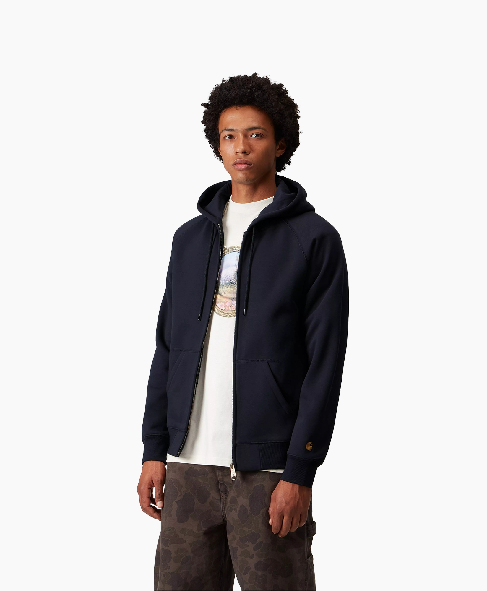 Jack Hooded Chase Cotton Donker Blauw