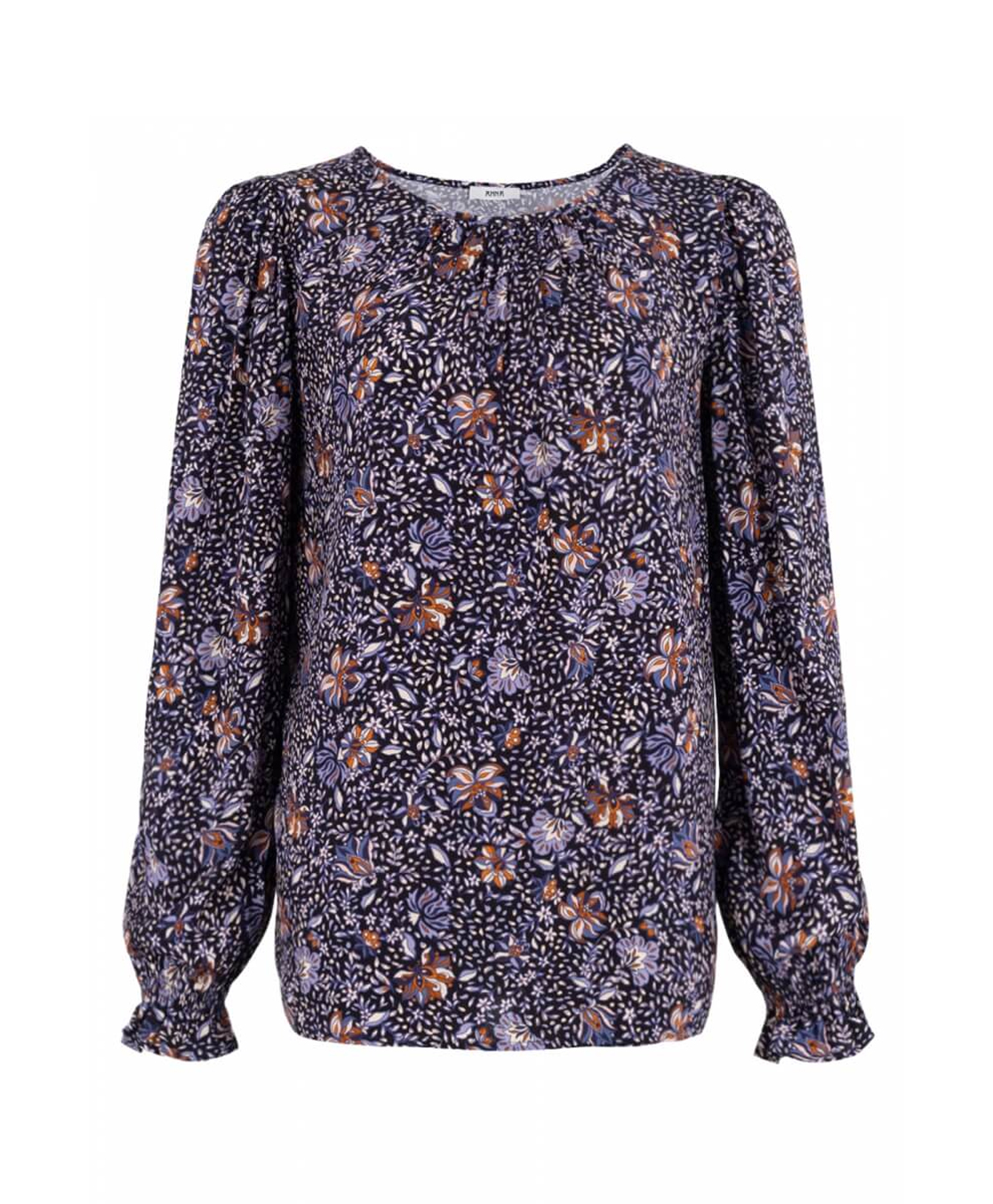 Anna Van Toor Blouse 26a05-03150 Donker Blauw