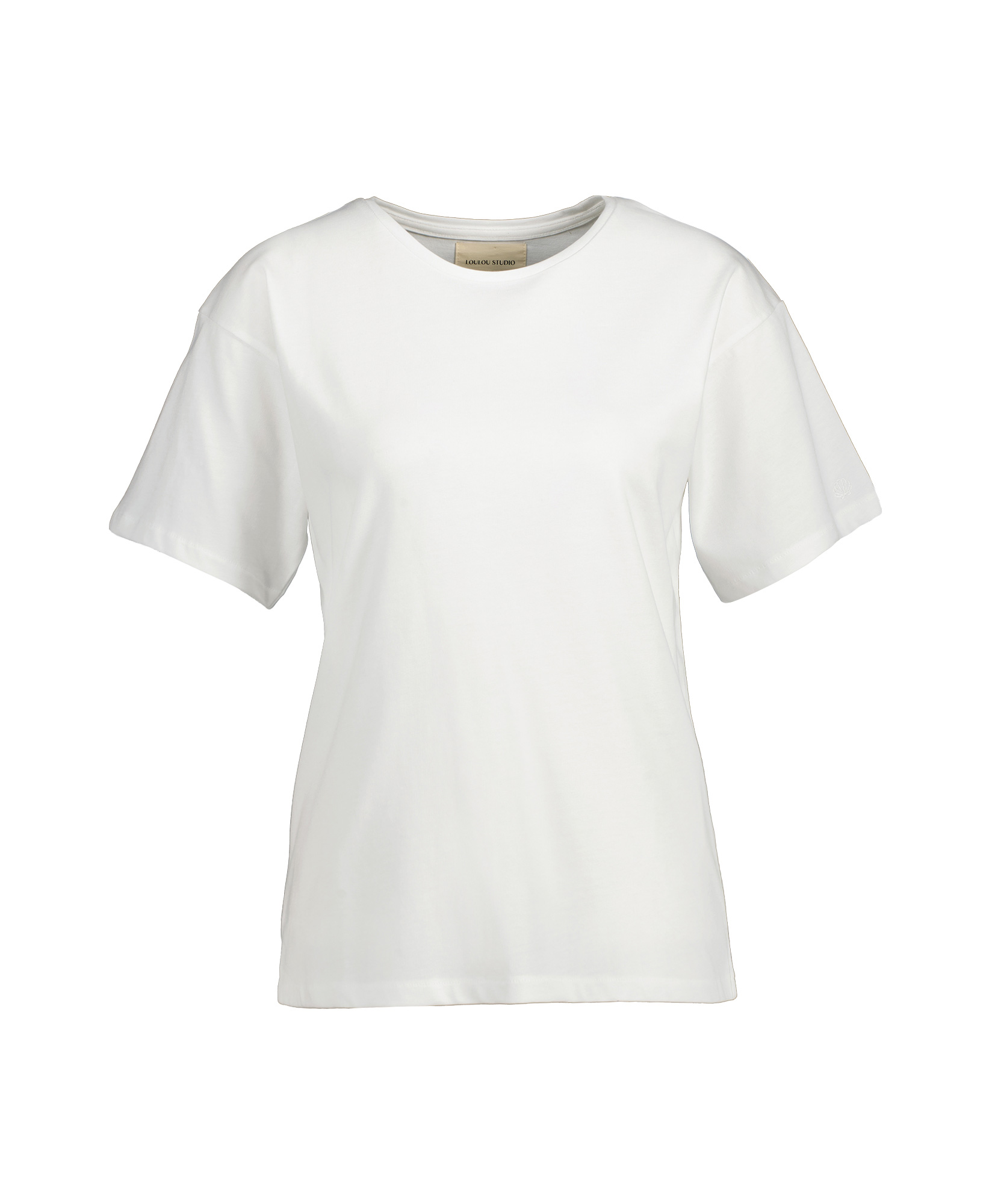 Loulou Studio Top & T-shirt Manches Courtes Oversi Wit