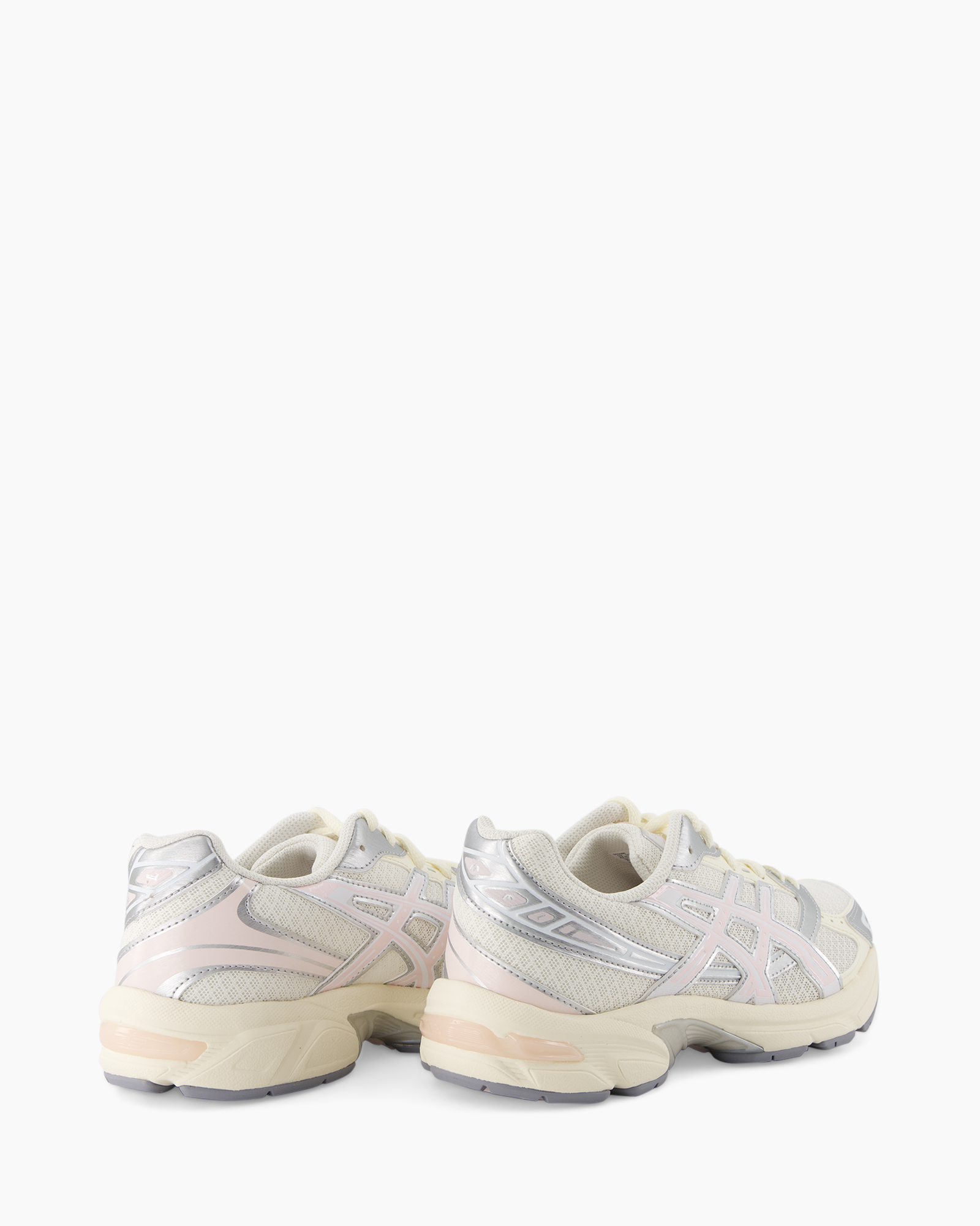sneakers, sportschoenen, mesh, grijs, lichtroze accenten