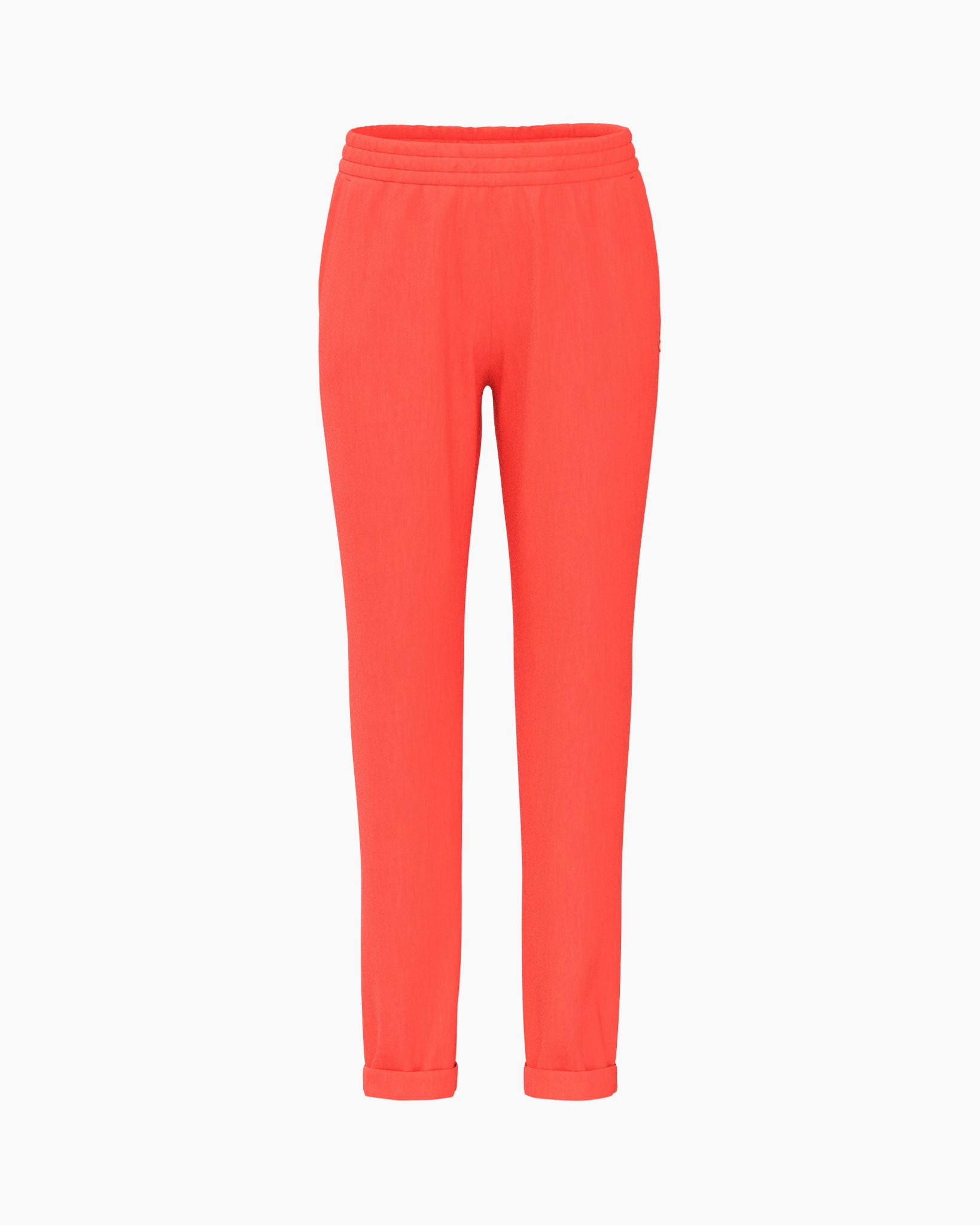 broek, broek, trainingsbroek, fel-oranje, elastische-band