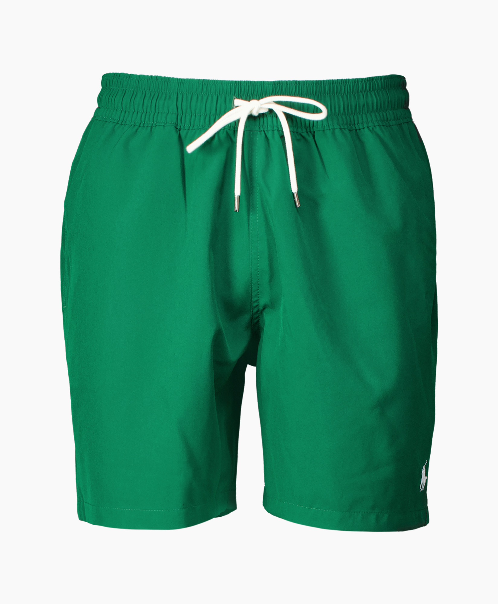 zwemshorts, groen, warsingels, elastische tailleband, knielengte