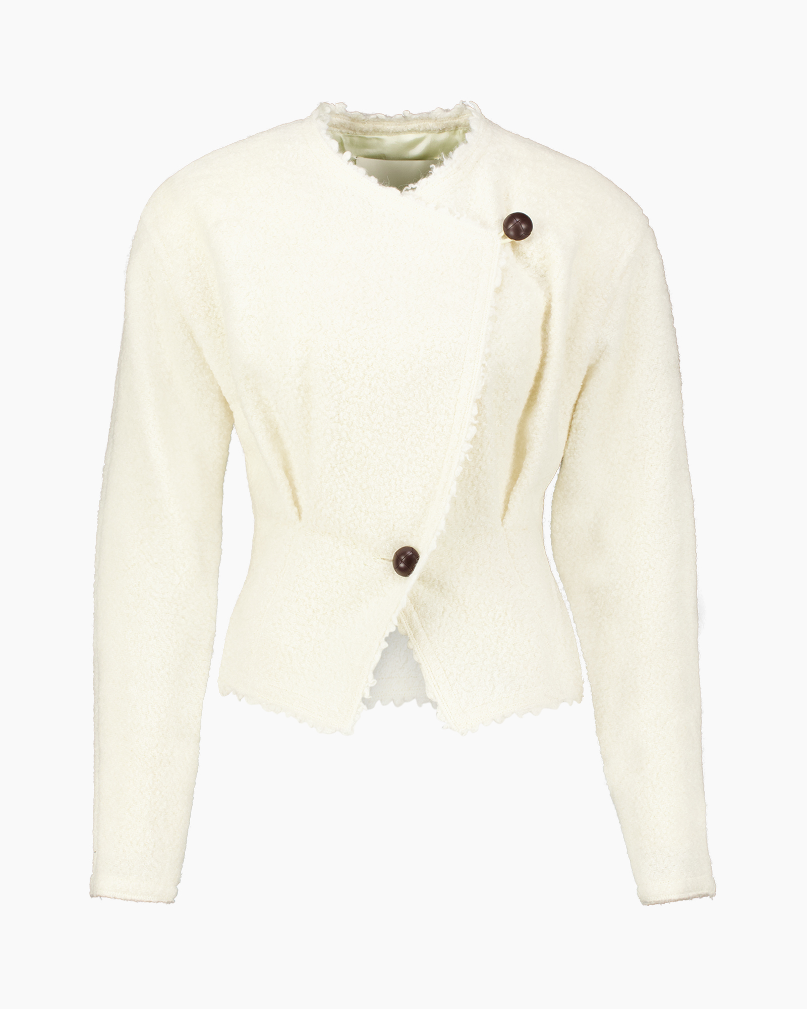 blazer, cardigan, crepe, off-white, tweed