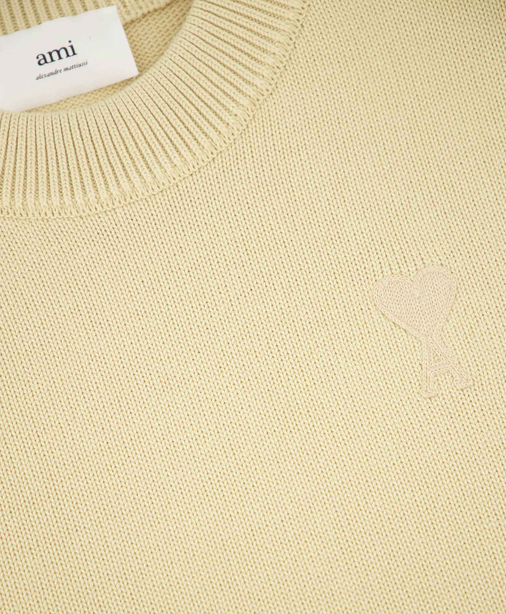 Ami Sweater Adc Crewneck Beige